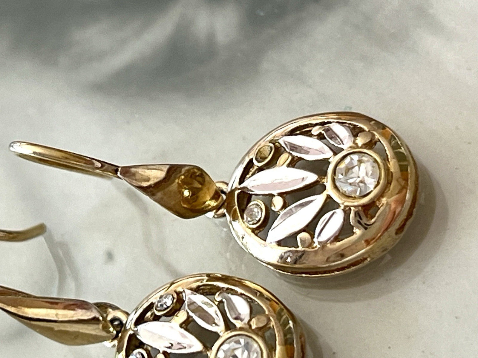 Ohrringe Ohrstecker DAMEN 925 Silber vergoldet gold Vintage Stil Edelsteine