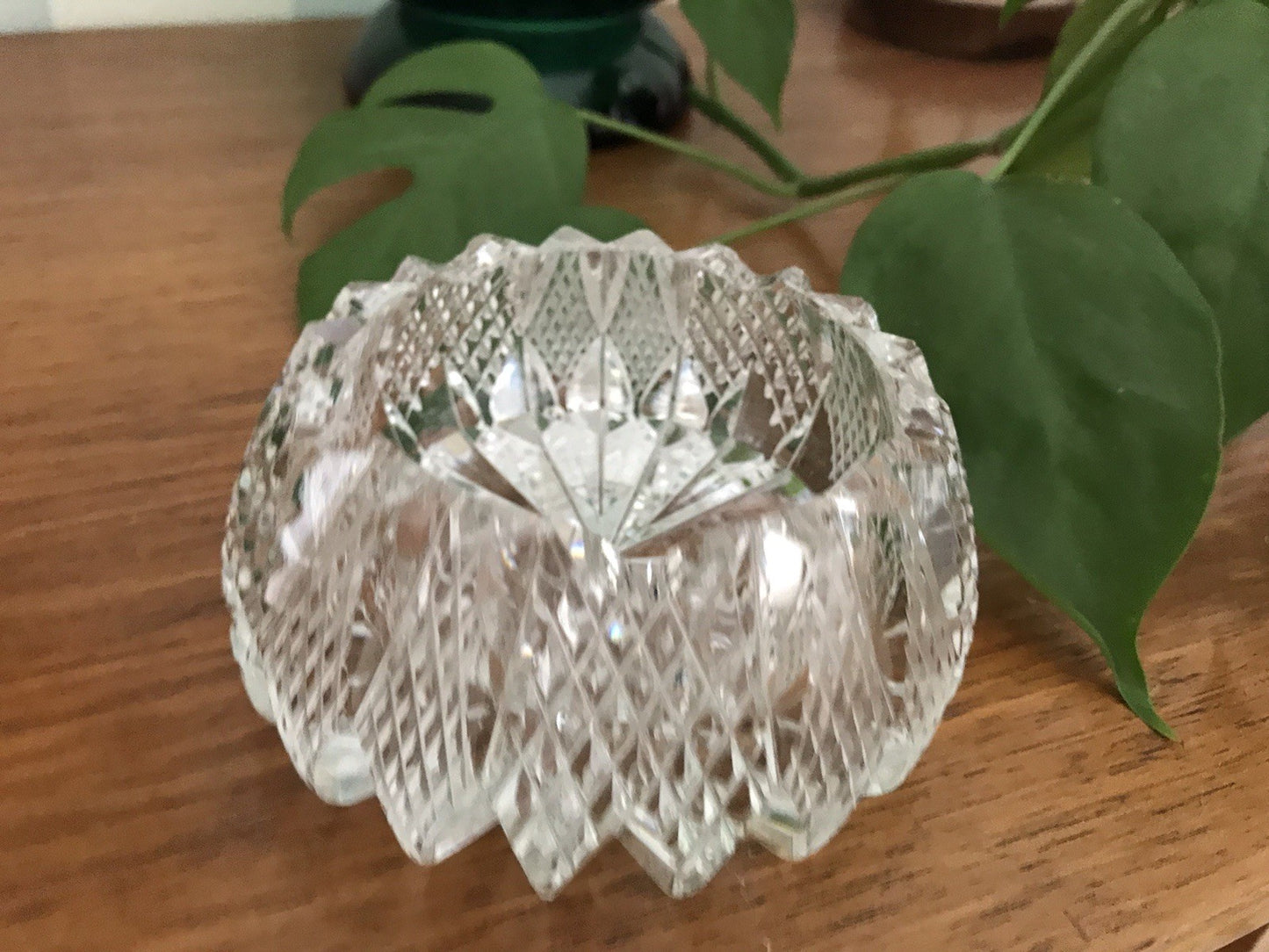 Alt antik? Aschenbecher Designer  Ascher Kristallglas EDEL Schliff Schnitt