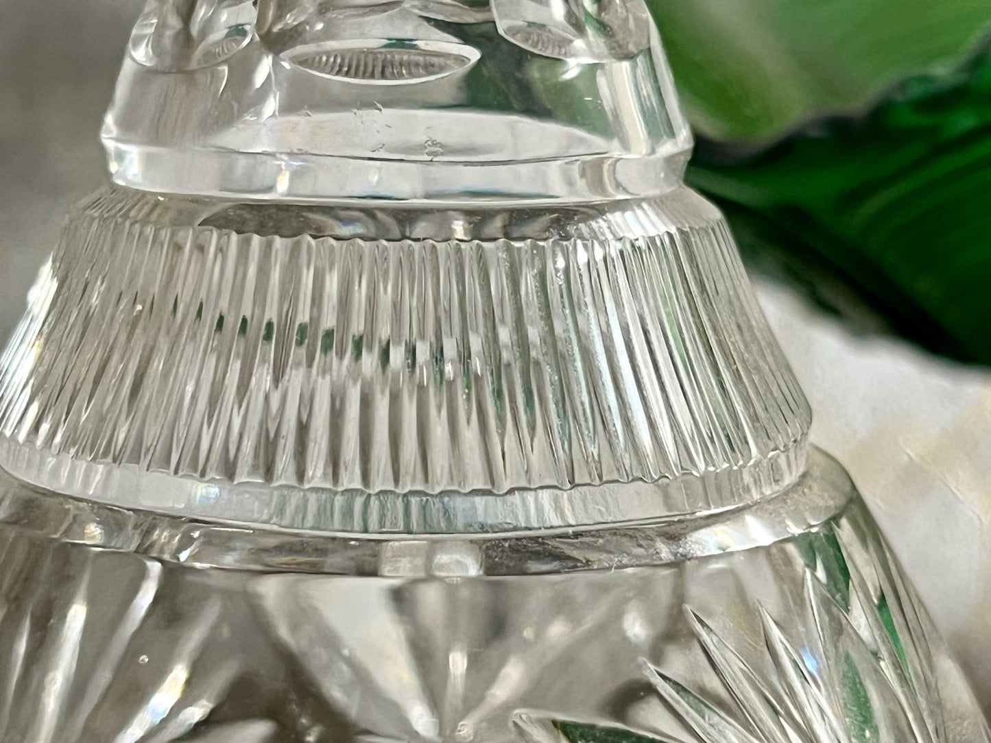 Alt Vintage Karaffe Kristallglas Bleikristall geschliffen So SCHÖN