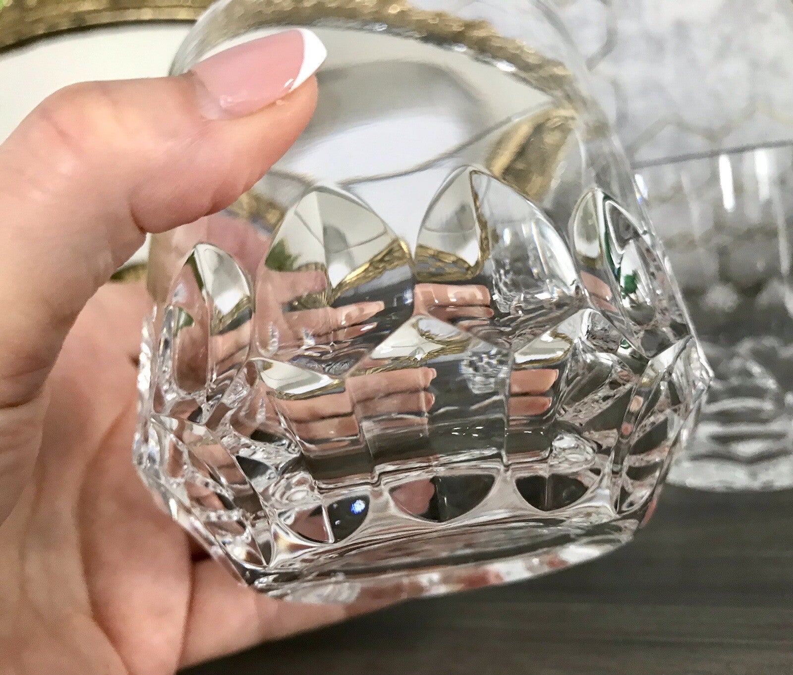Vintage Edel 3x Whisky Gläser Kristallglas Peill & Putzler Bleikristall
