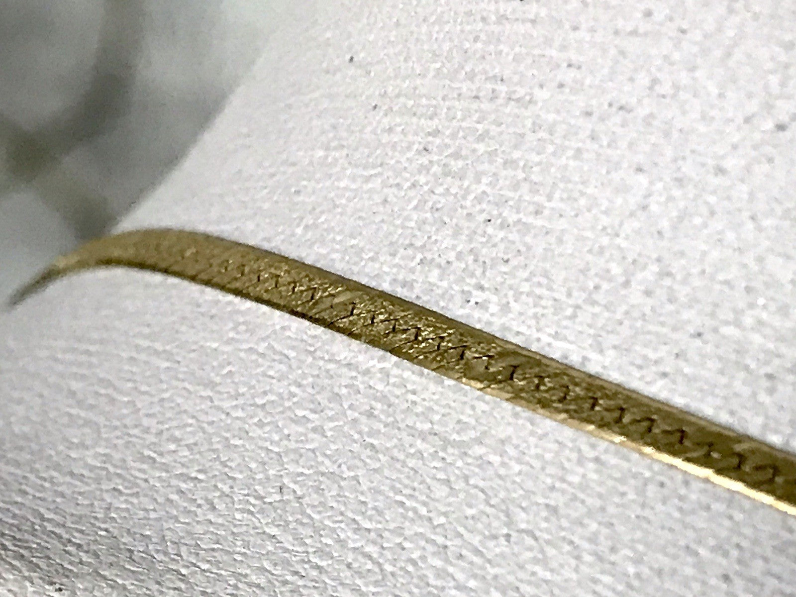 Alt Edel Vintage 925 Silber vergoldet Collier Halskette V-Form Schlangenmuster