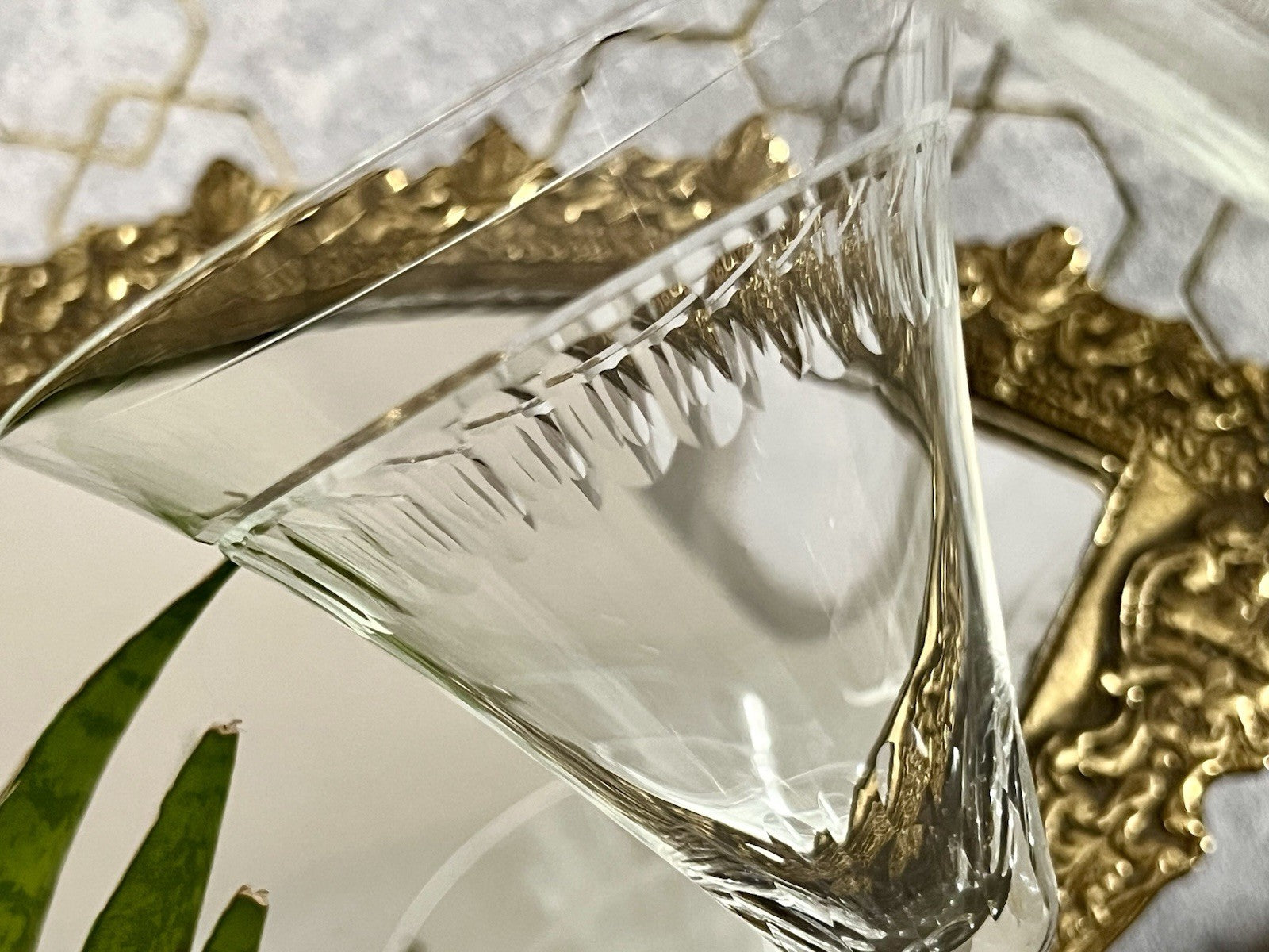 Antik Art Déco 4 Sektflöten Sekt Wein Gläser ?Weisswasser? Schliff