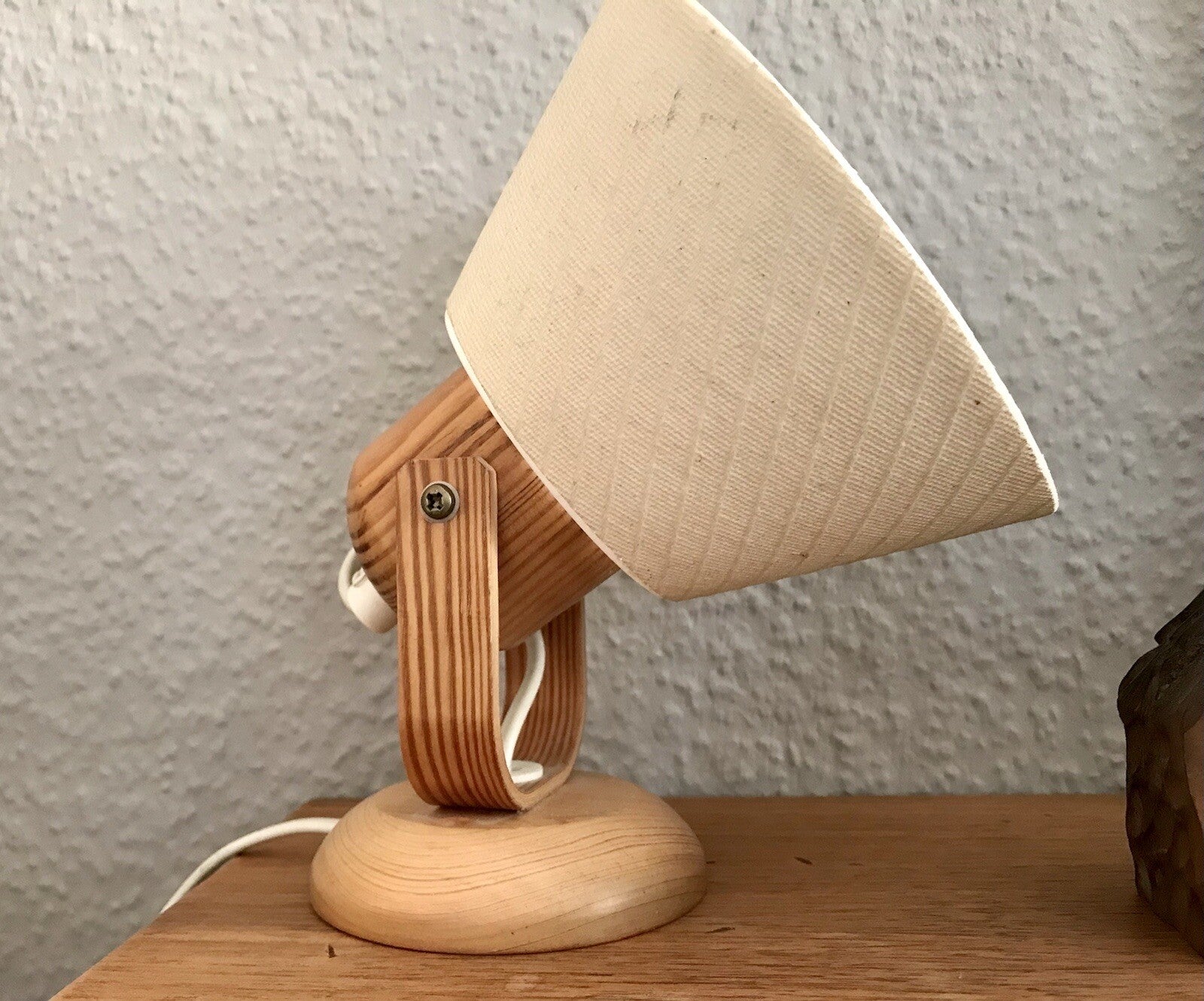 Vintage Solbackens Svarveri Schweden 70er Tischleuchte Wand Lampe Skandi Design