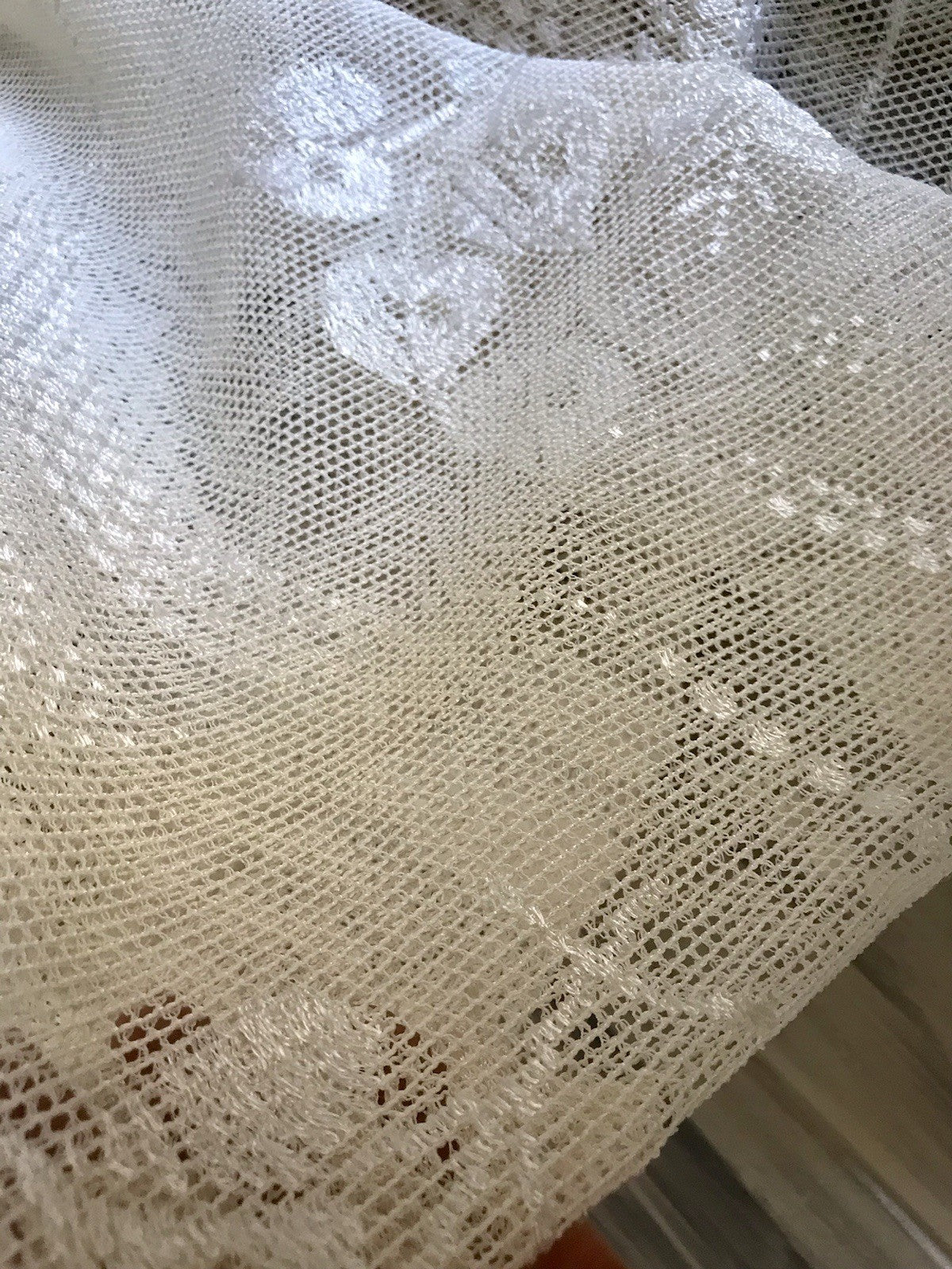 Antik Art Déco Fenster Gardine Vorhang Baumwolle? Filetspitze So Schön! Spitze