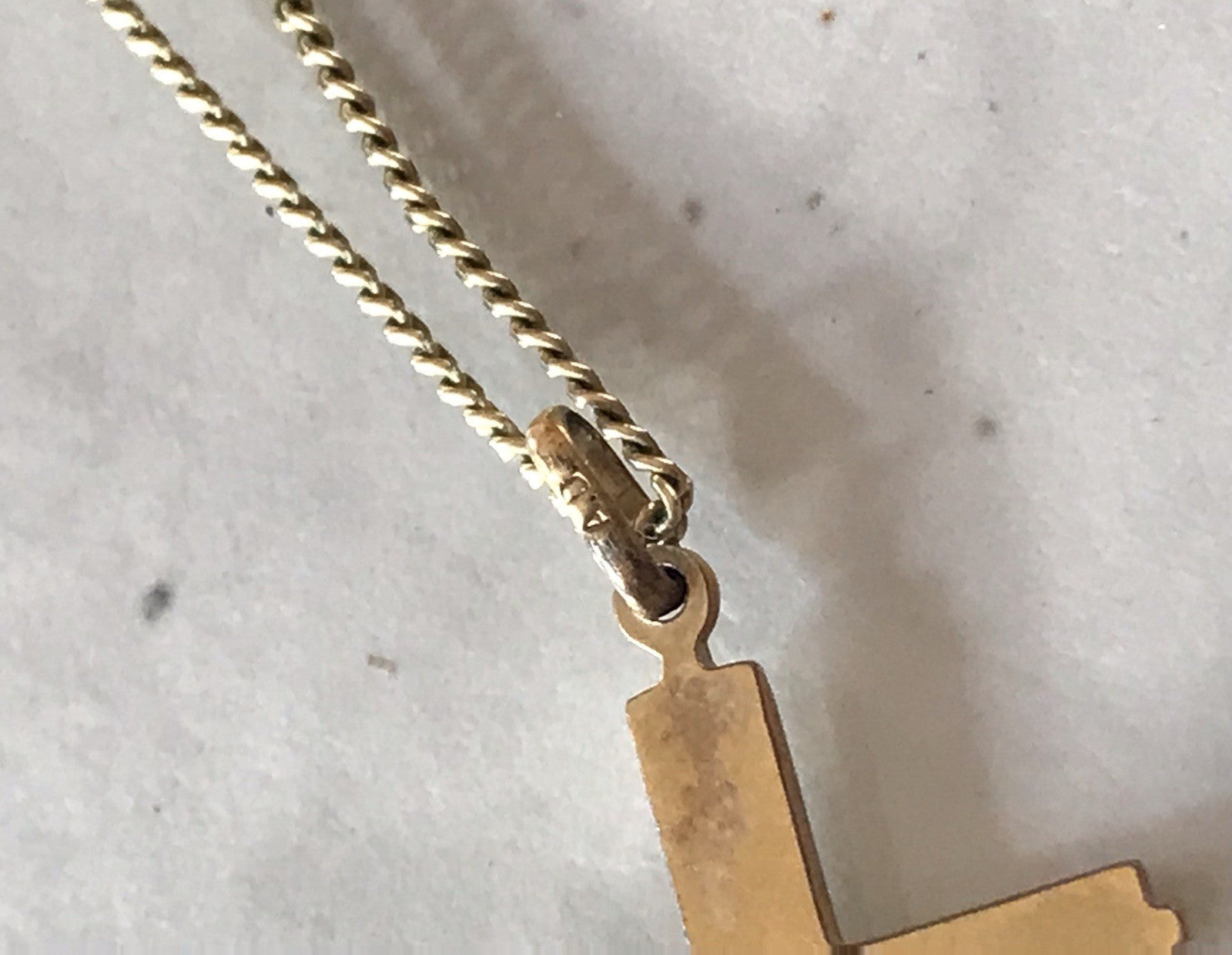 Antik? Vintage Kettenanhänger  Anhänger gold Amerikan Doublè Kreuz