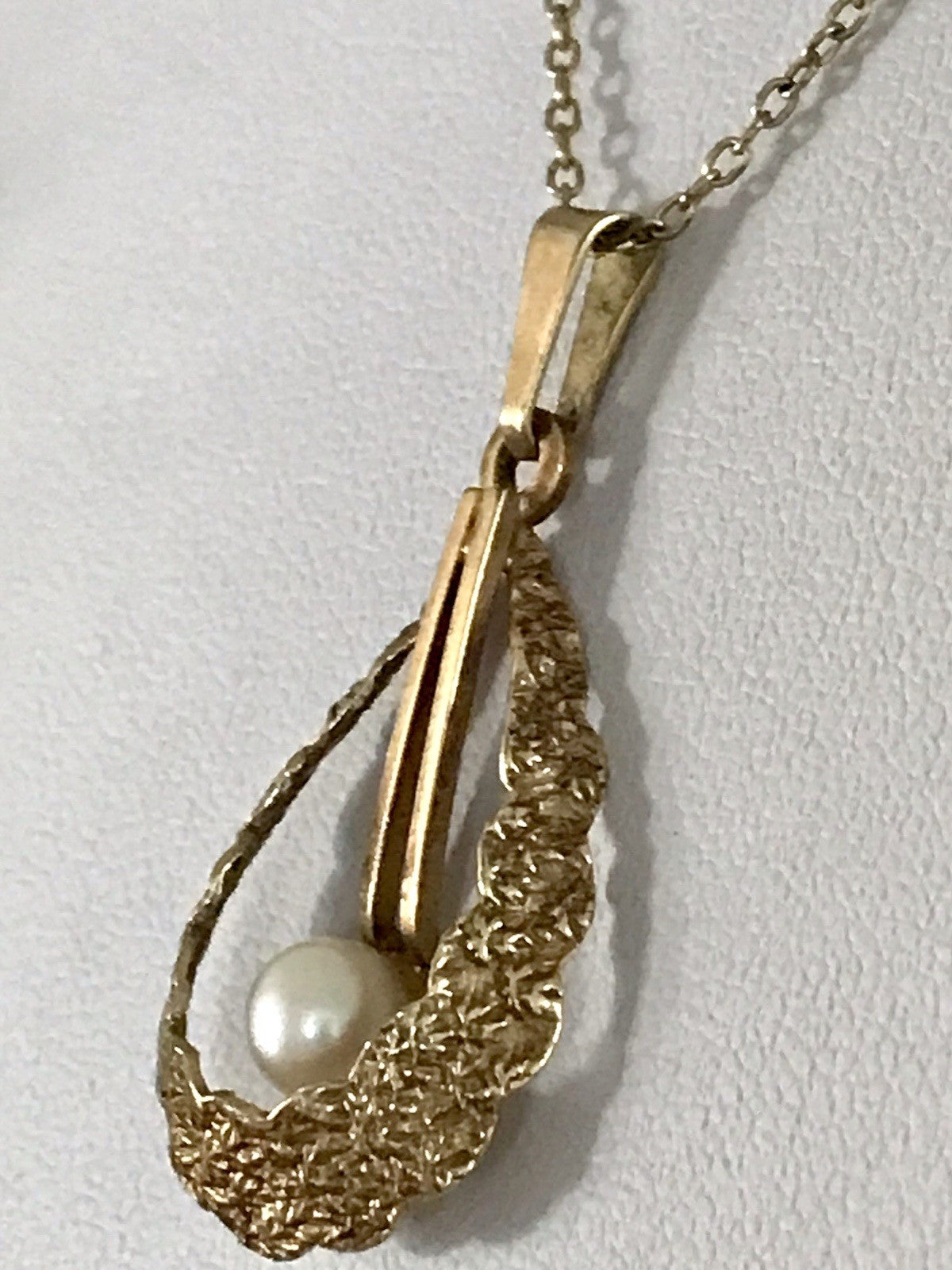 Vintage Halskette mit Änhänger Amerik. Doublè gold Sehr SCHÖN TeKa
