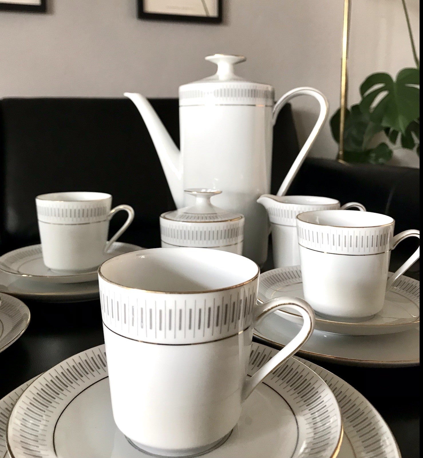 Vintage 60er Porzellan Eschenbach Kaffeeservice  11 Personen +