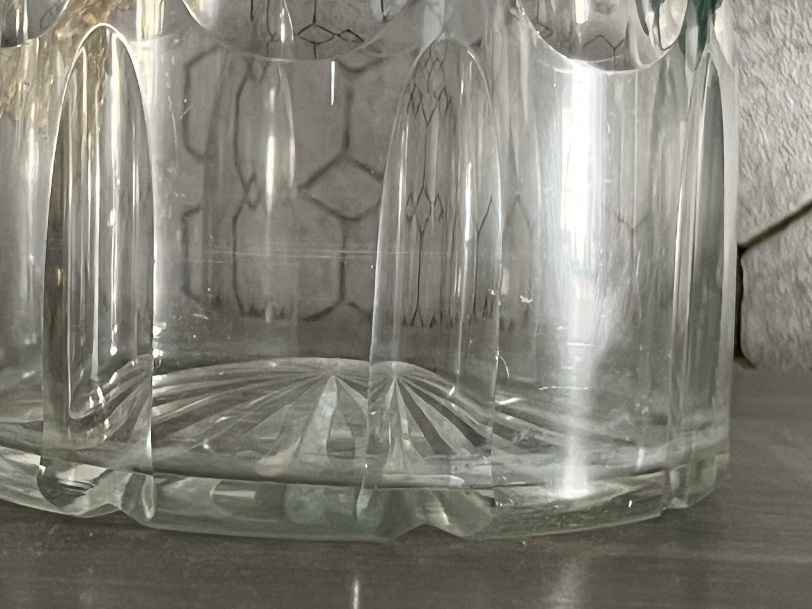 Antik Biedermeier ? groß Karaffe Weinkaraffe Dekanter Glas viktorianisch