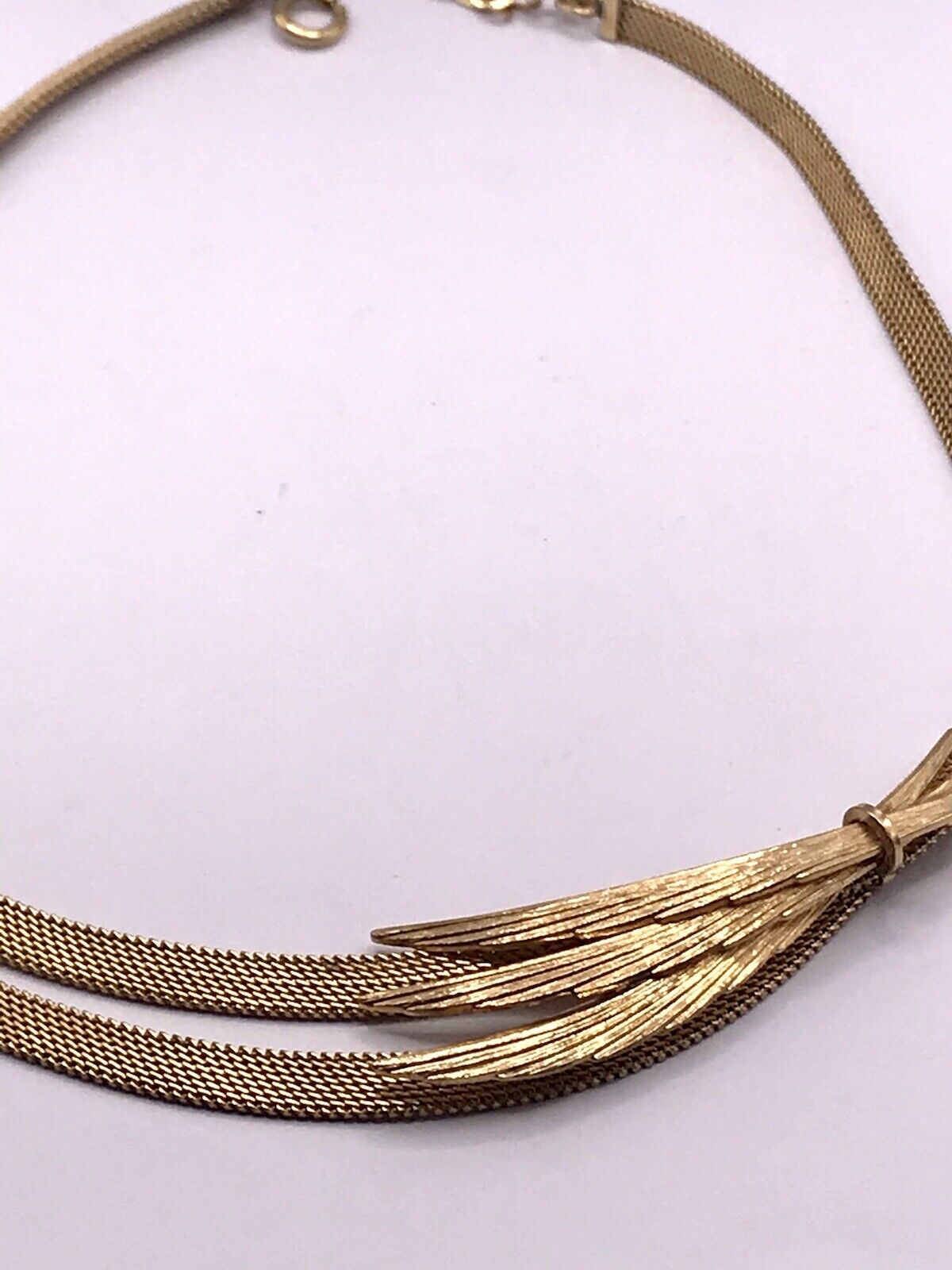 Vintage 50er 60er Collier Halskette Amerik. Doublè gold Choker Statement SCHÖN!