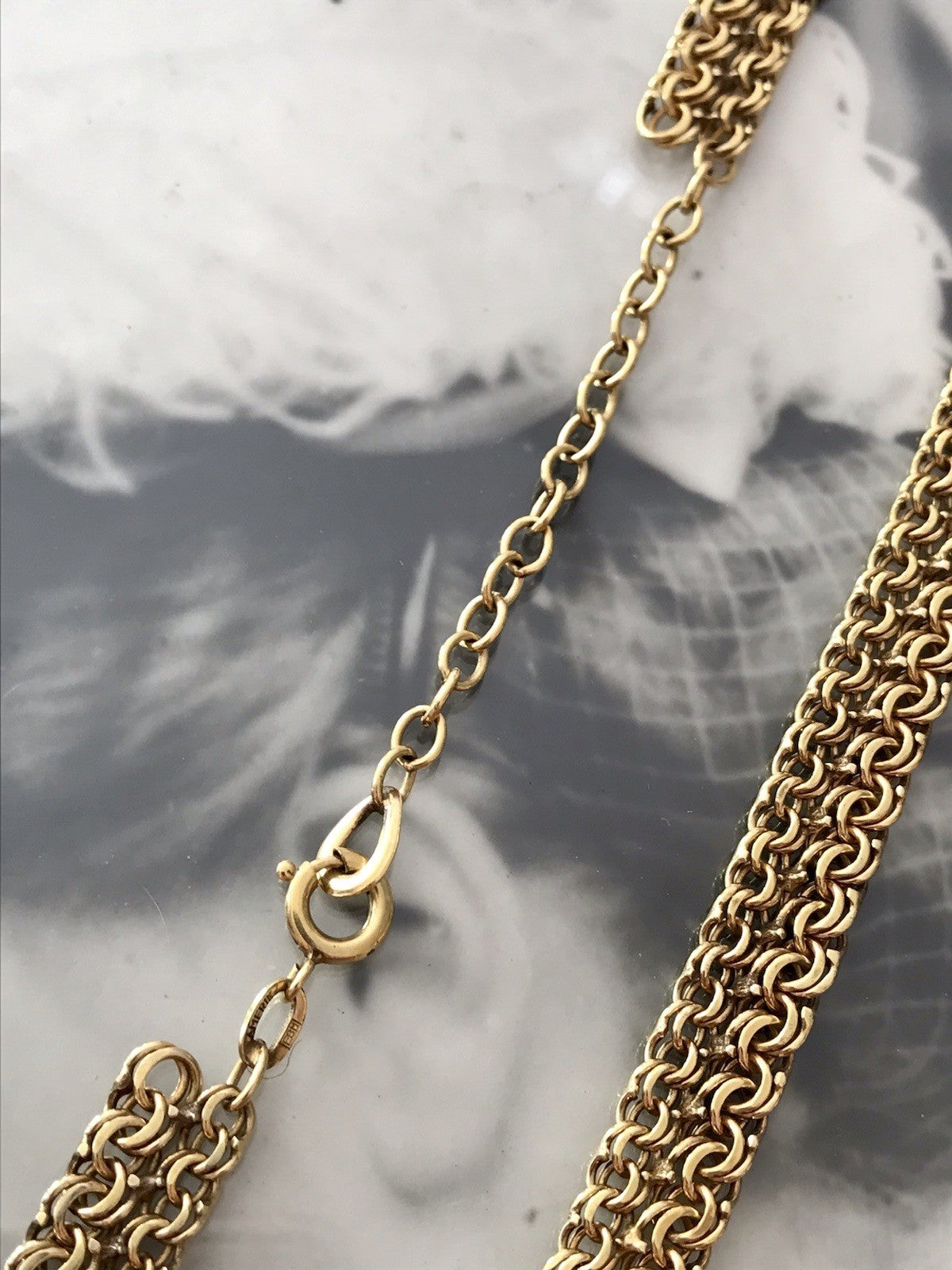 Vintage 60er FBM Collier Halskette Amerik. Doublè gold SCHÖN