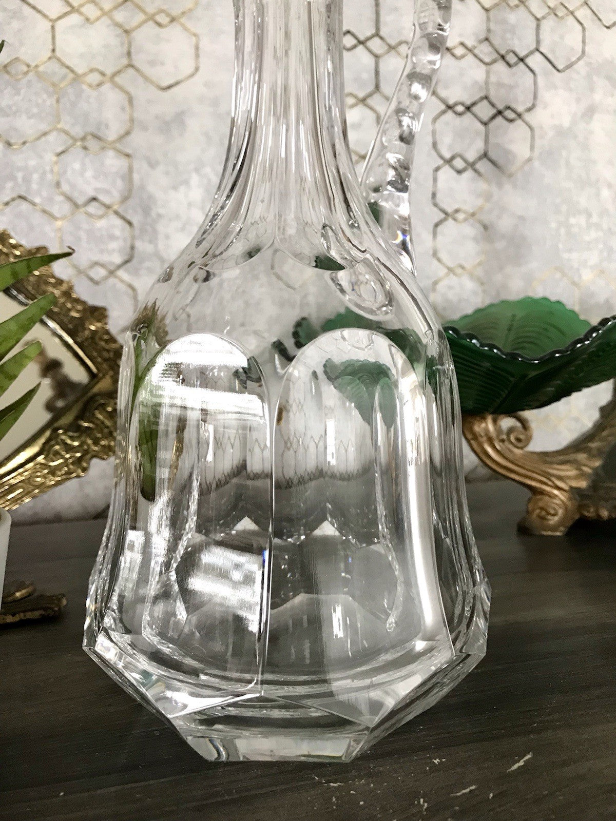Vintage Nachtmann Antika Schliff Dekanter Karaffe Kristallglas Bleikristall