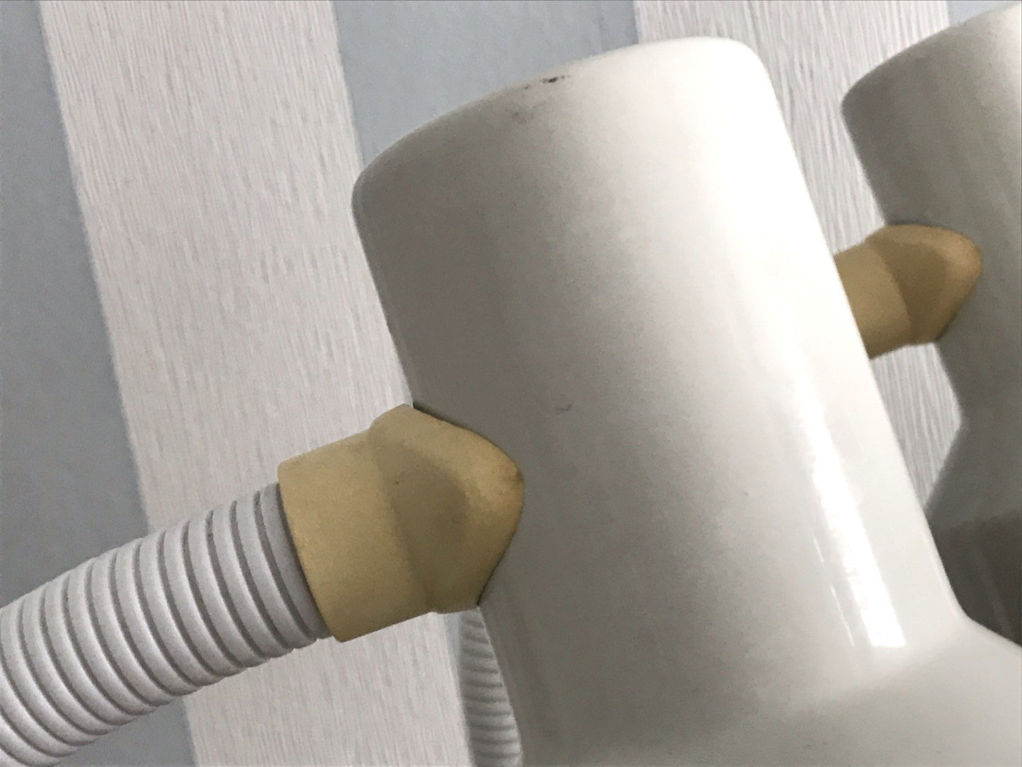 Vintage 70er 80er 2x Gelenkarm Tischleuchte Lampe Leuchte belgisch weiß
