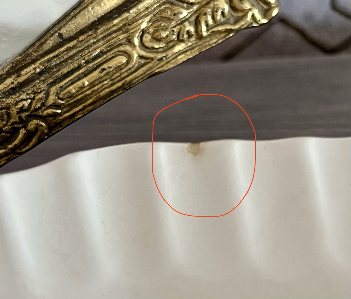 Antik Max Rösler Keramik Spargel Platte Schale  Creme weiß