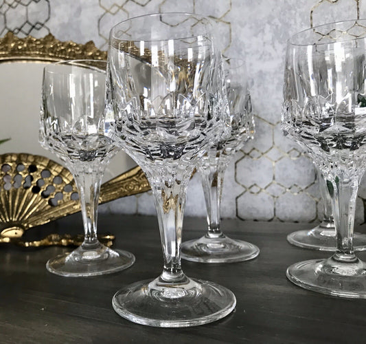 Vintage Edel 5x Südweingläser Gläser Kristallglas Peill & Putzler Bleikristall