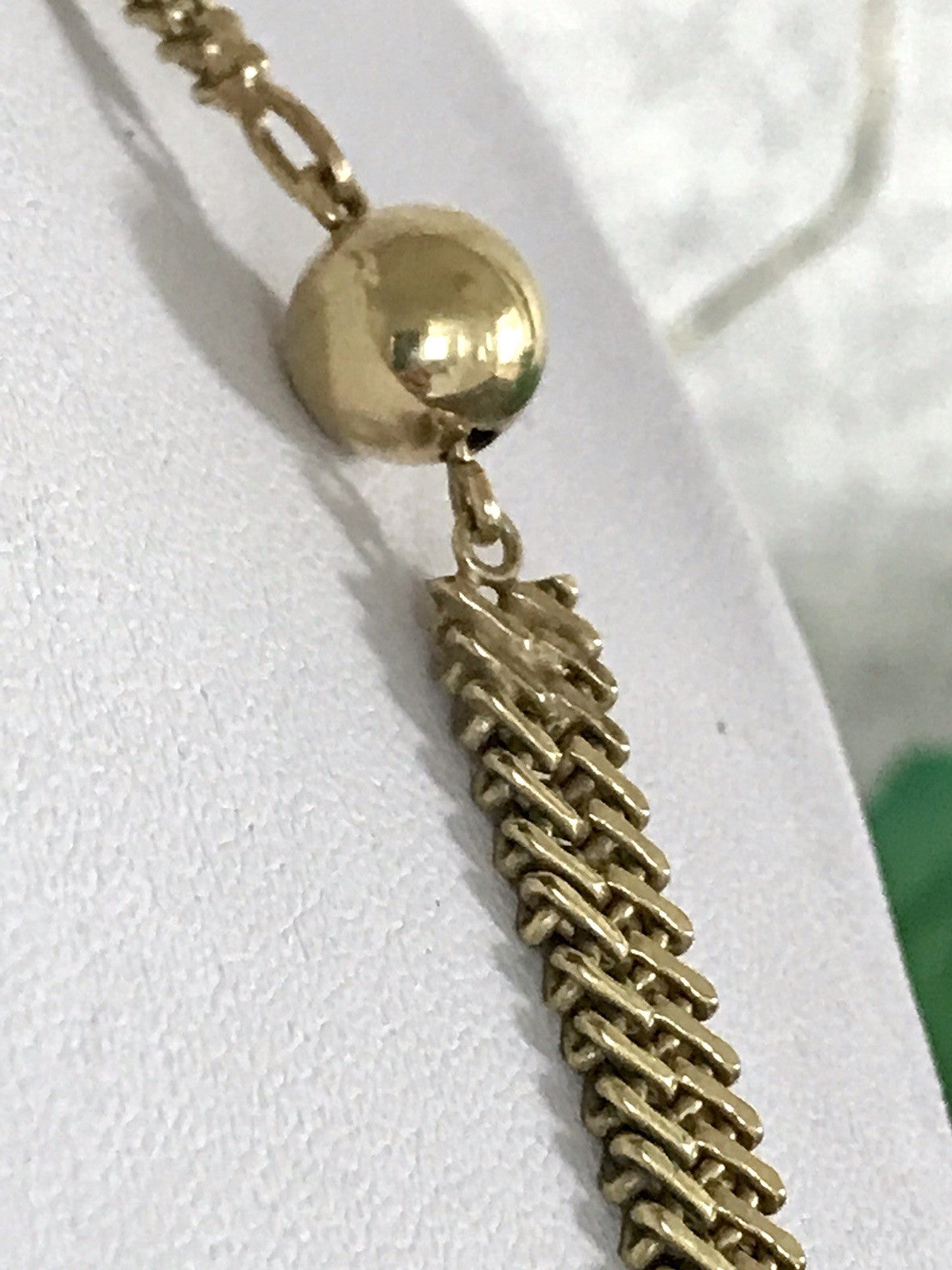 Vintage lange Halskette Amerik. Doublè gold Massiv Sehr SCHÖN Andreas Daub