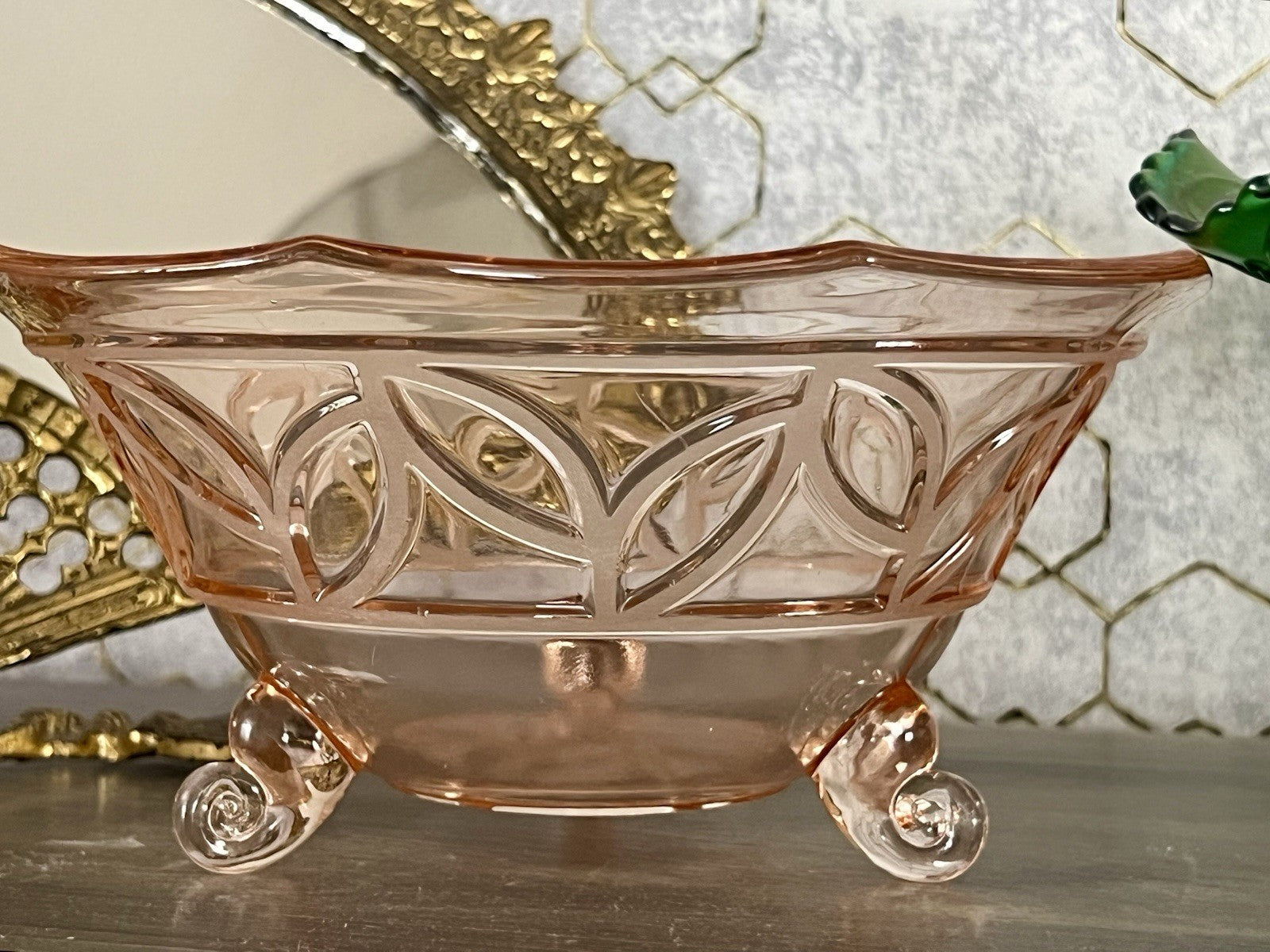 Antik Rosa Schwepnitz Maria Art Déco Schale Pressglas Glasschale So Schön!