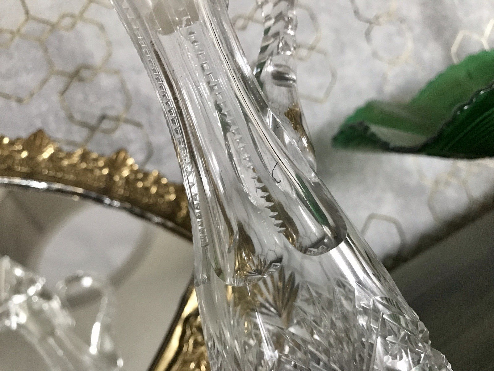 Antik Baccarat? Glaskaraffe Karaffe Kristallglas wundervoll Bleikristall Edel