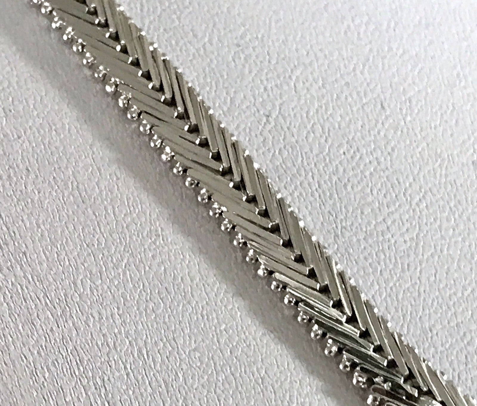 Antik Edel Art Déco 835 Silber Collier rhodiniert Halskette blau Steine Armband