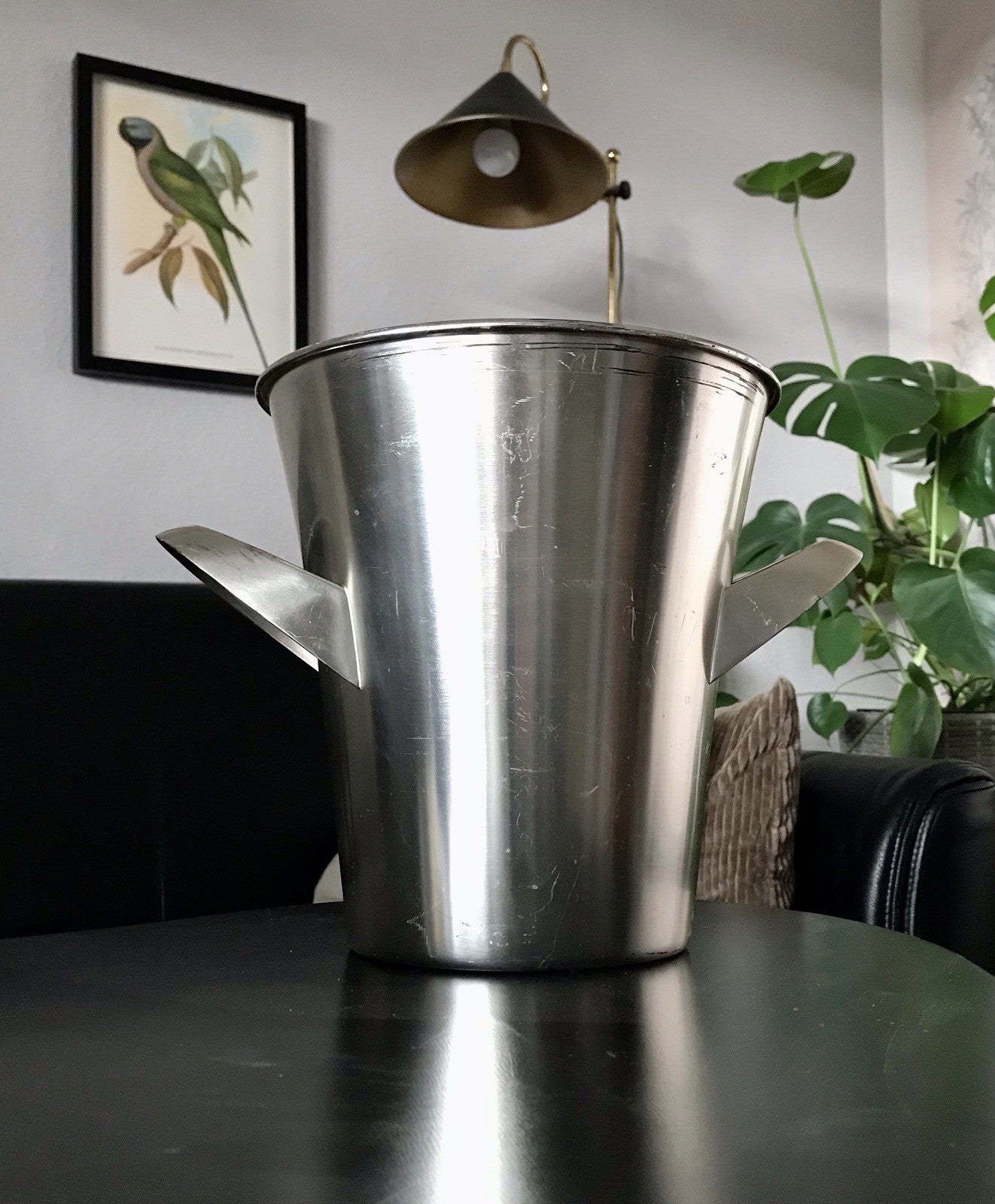 Vintage alt WMF Sekteimer Weinkühler Eiseimer versilbert Wagenfeld Ära