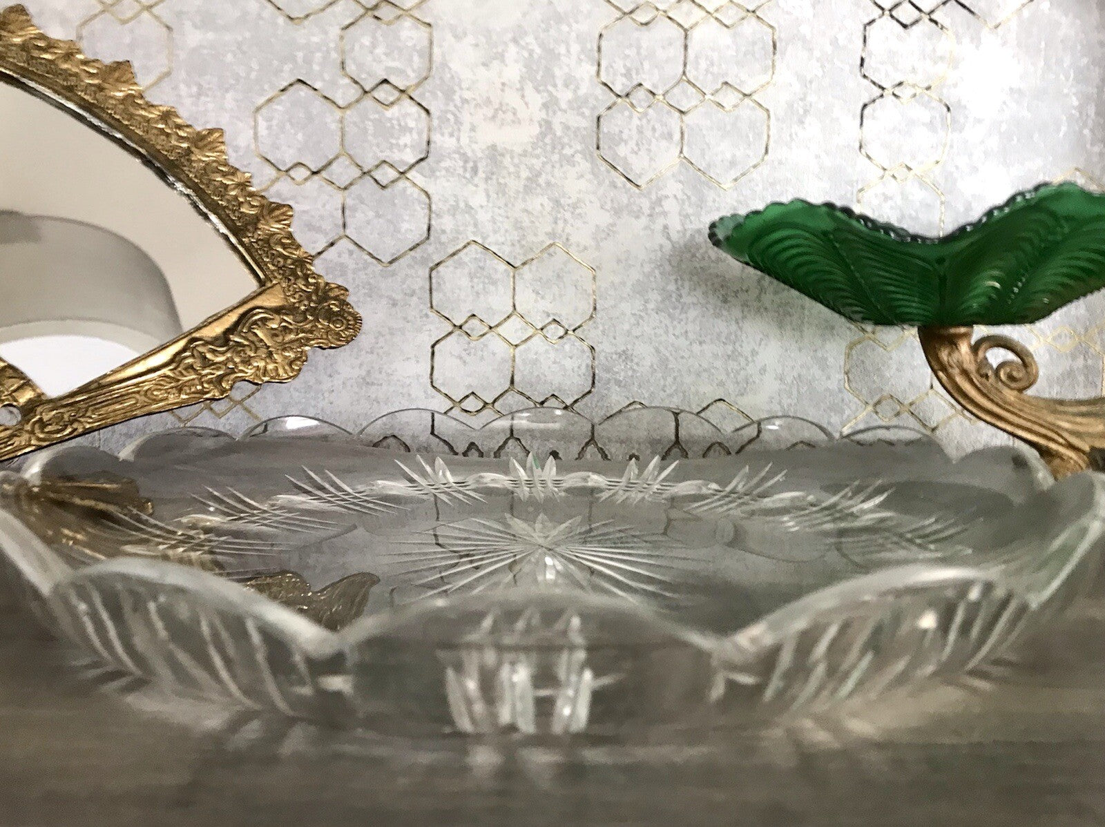 Antik Bleikristall Schale Glasschale Kristallglas Glas Schliff EDEL wundervoll!