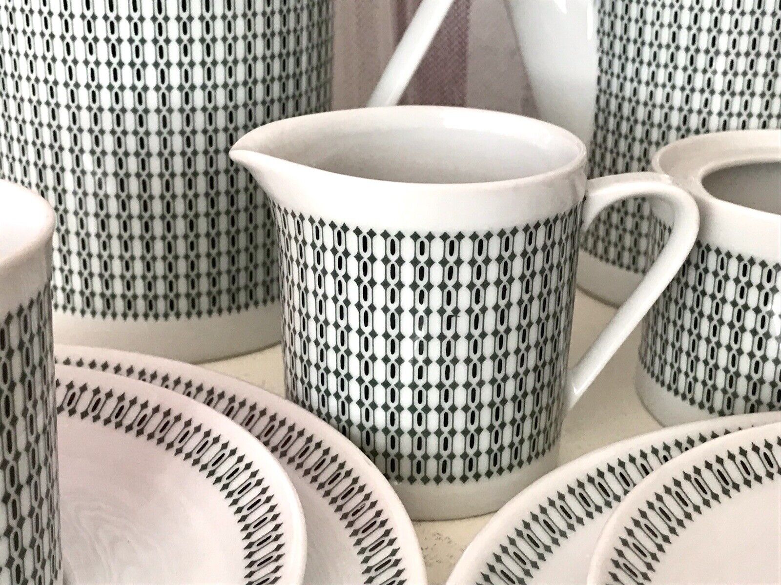 Vintage 60er Porzellan Eschenbach Kaffeeservice Tète a Tète 2 Personen