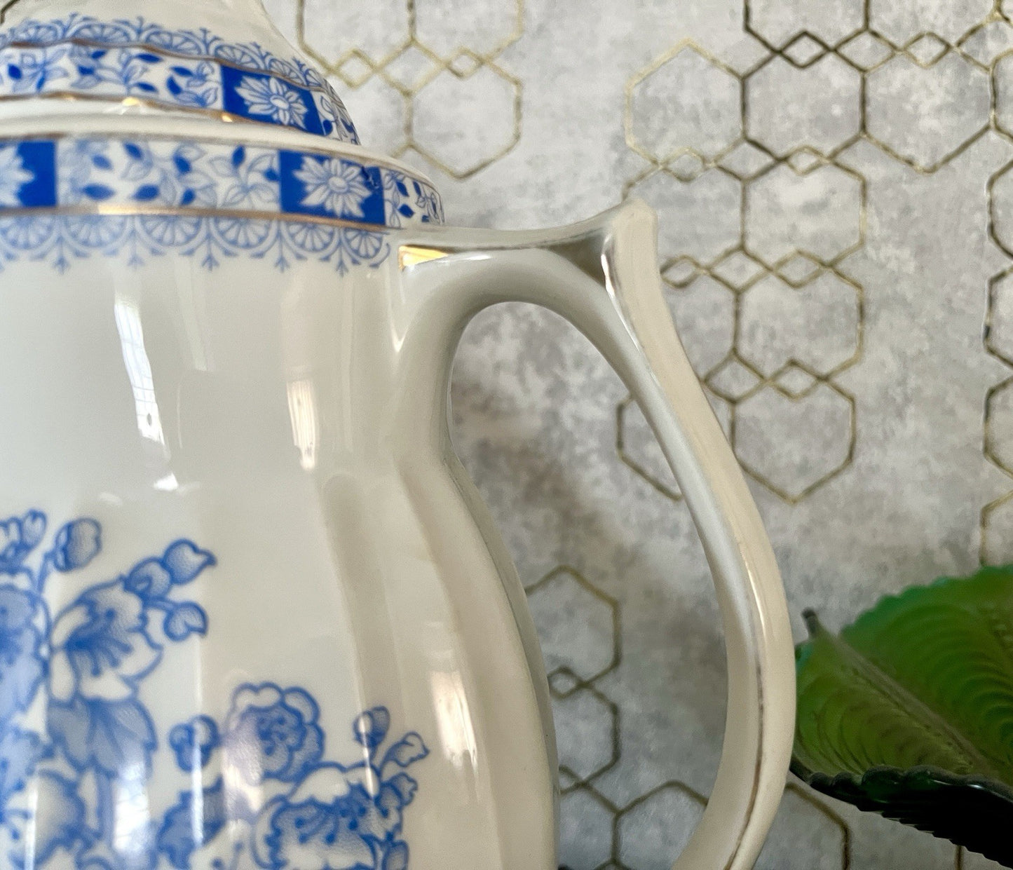 Edel Antik Jugendstil Sorau Margaret Porzellan Kaffeeservice Kernstück 4 Teile