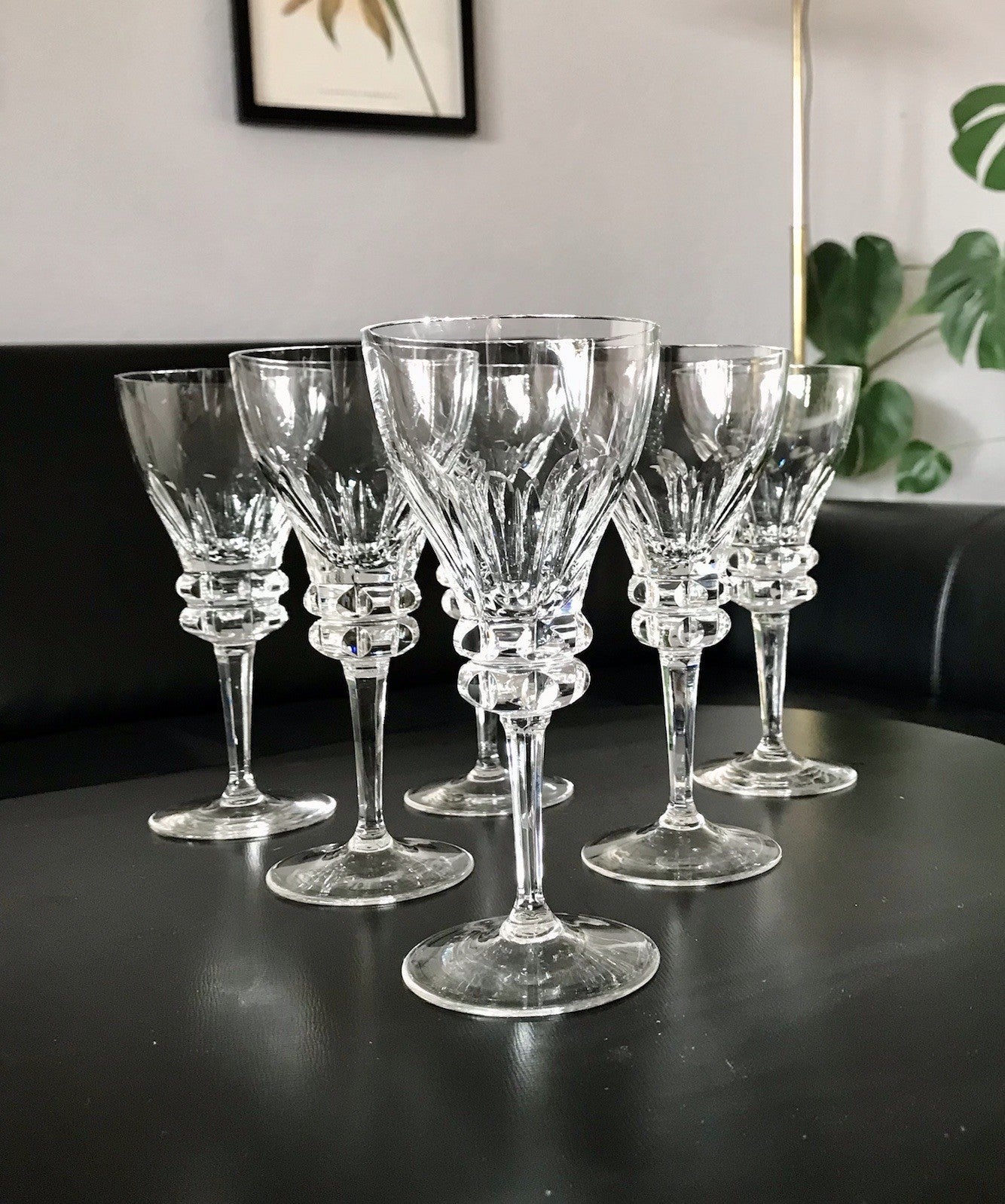 Vintage Set á 6St. & Set à5 St. EDEL Weingläser Gläser Kristallglas Bleikristall