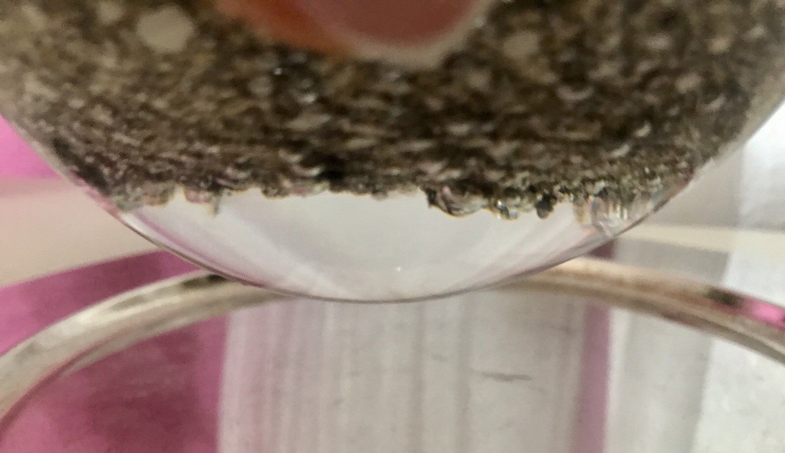 Murano 60er 70er Jahre Schale grau beige weiß So Schön! Schaum Luftblasen