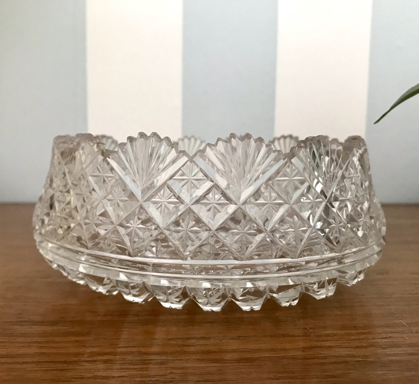 Antik Bleikristall Schale Glasschale Anbietschale Kristallglas Glas wundervoll!