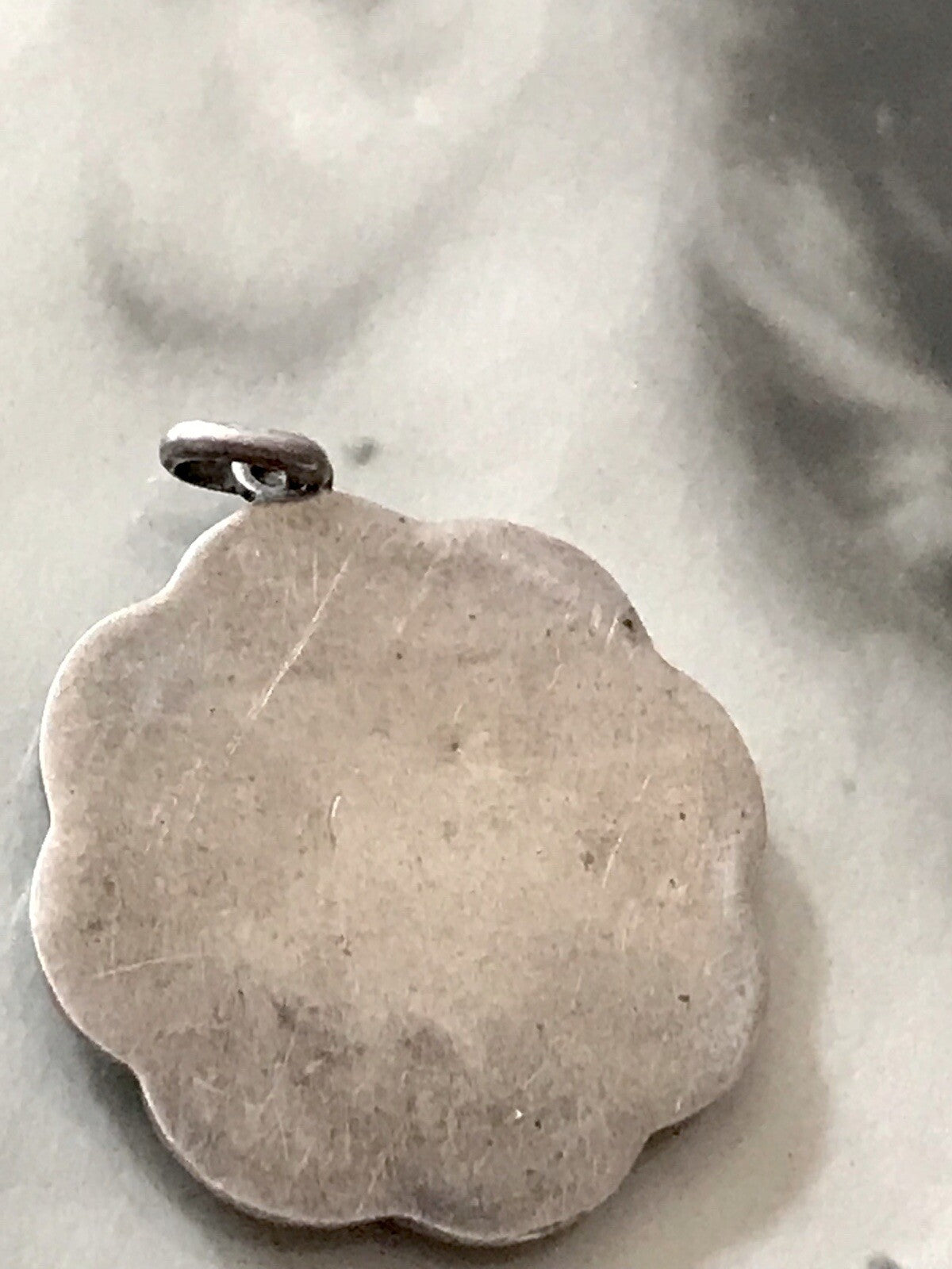 Antik Edel Anhänger Kettenanhänger Silber christlich Maria Mutter Gottes Jesus