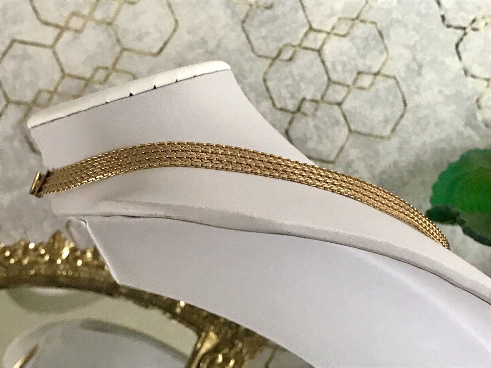 Vintage 60er MP Collier Halskette Amerik. Doublè gold Choker Statement SCHÖN