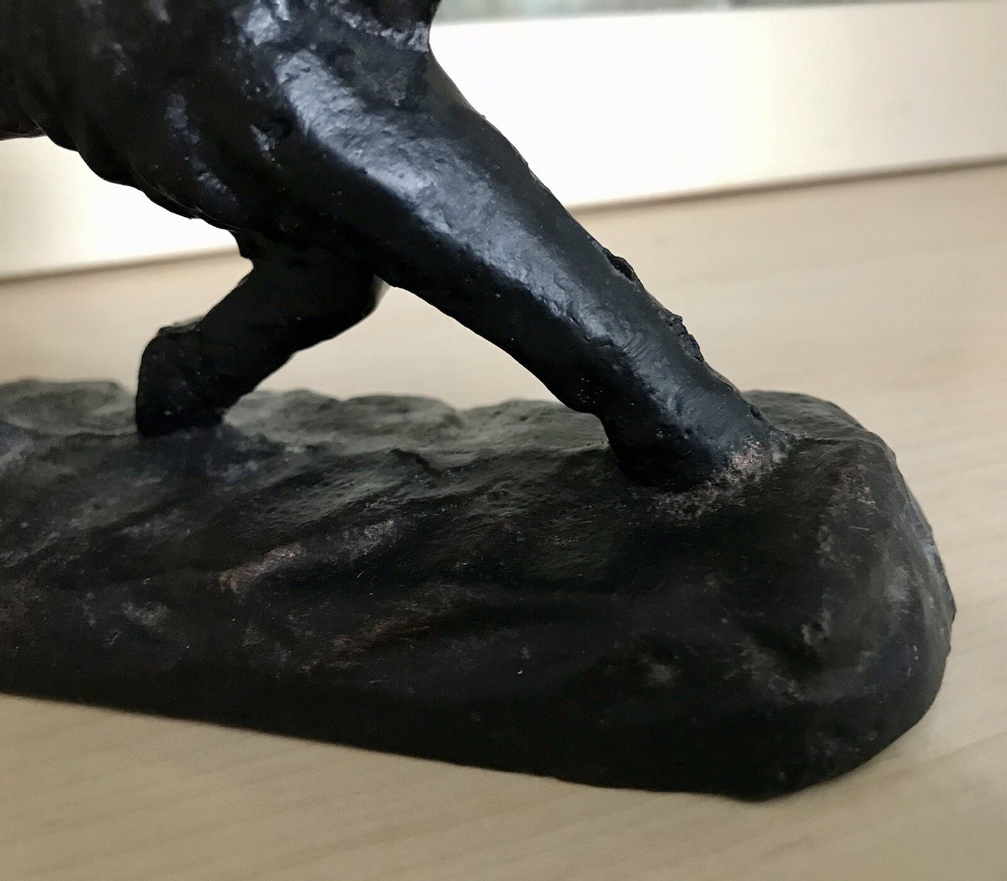 Alt antik? Eisenguss Skulptur Figur Schwein Wildschwein Gusseisen