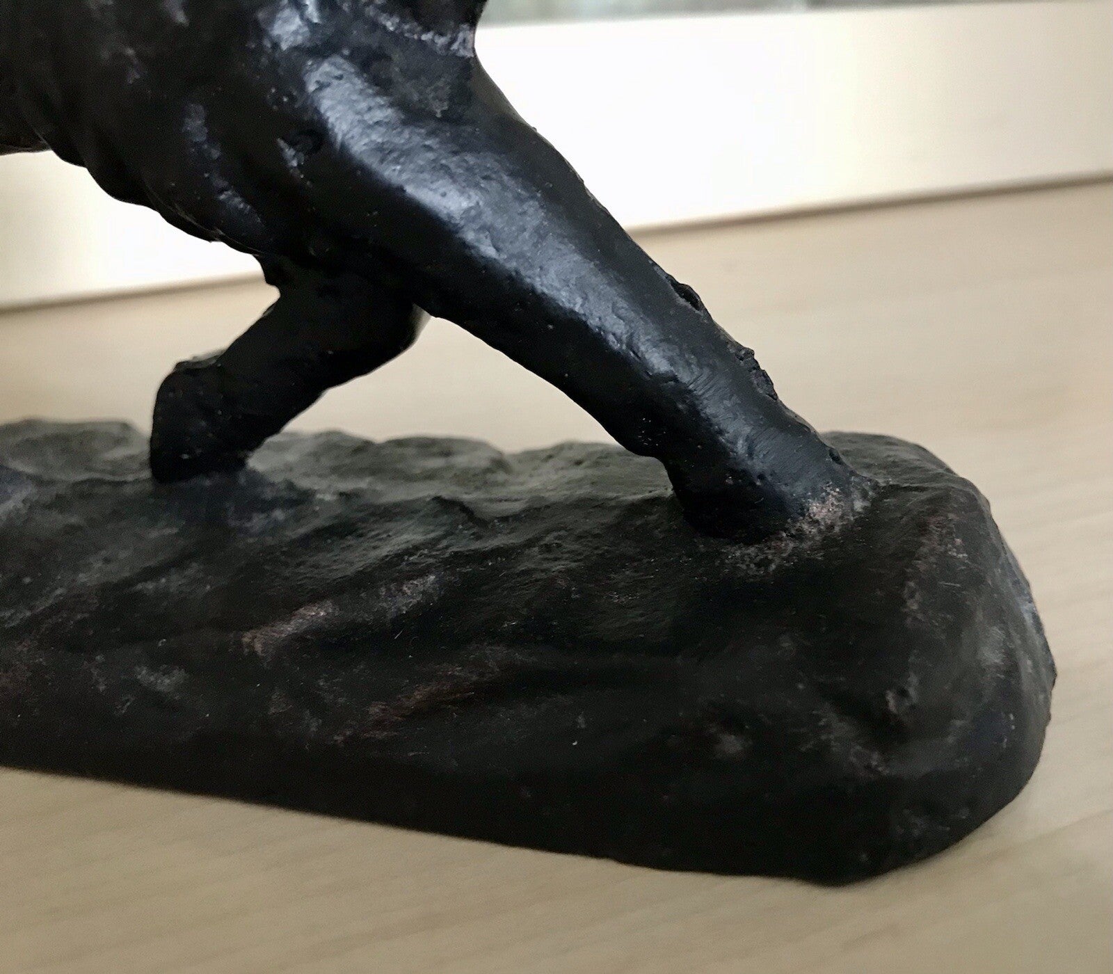 Alt antik? Eisenguss Skulptur Figur Schwein Wildschwein Gusseisen