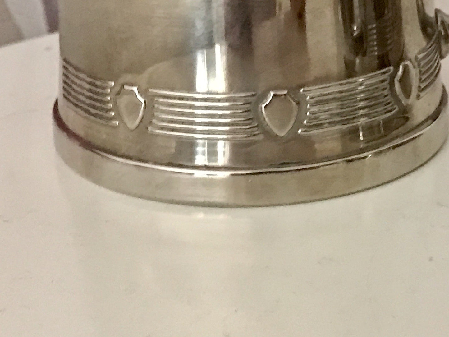 Antik Jugendstil Art Déco Kaffee Kernstück Zuckerdose Rahmgießer verchromt? 2tlg