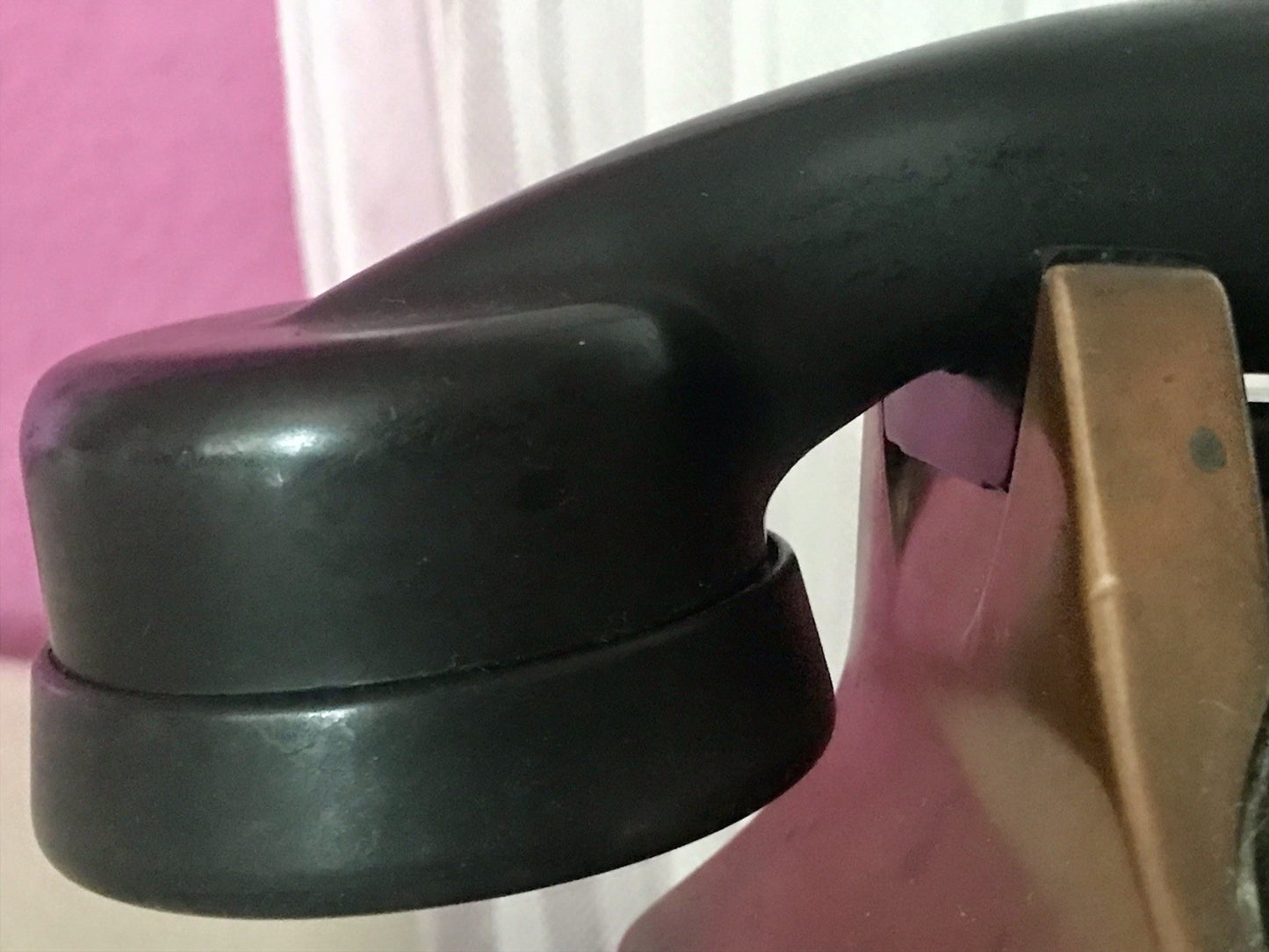 alt 50er beinahe antik FTR Bell Telefon Bakelit Kupfer sehr dekorativ schwer