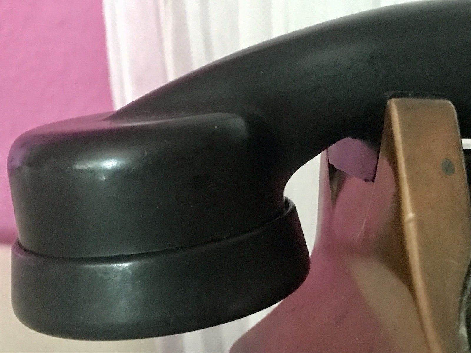 alt 50er beinahe antik FTR Bell Telefon Bakelit Kupfer sehr dekorativ schwer
