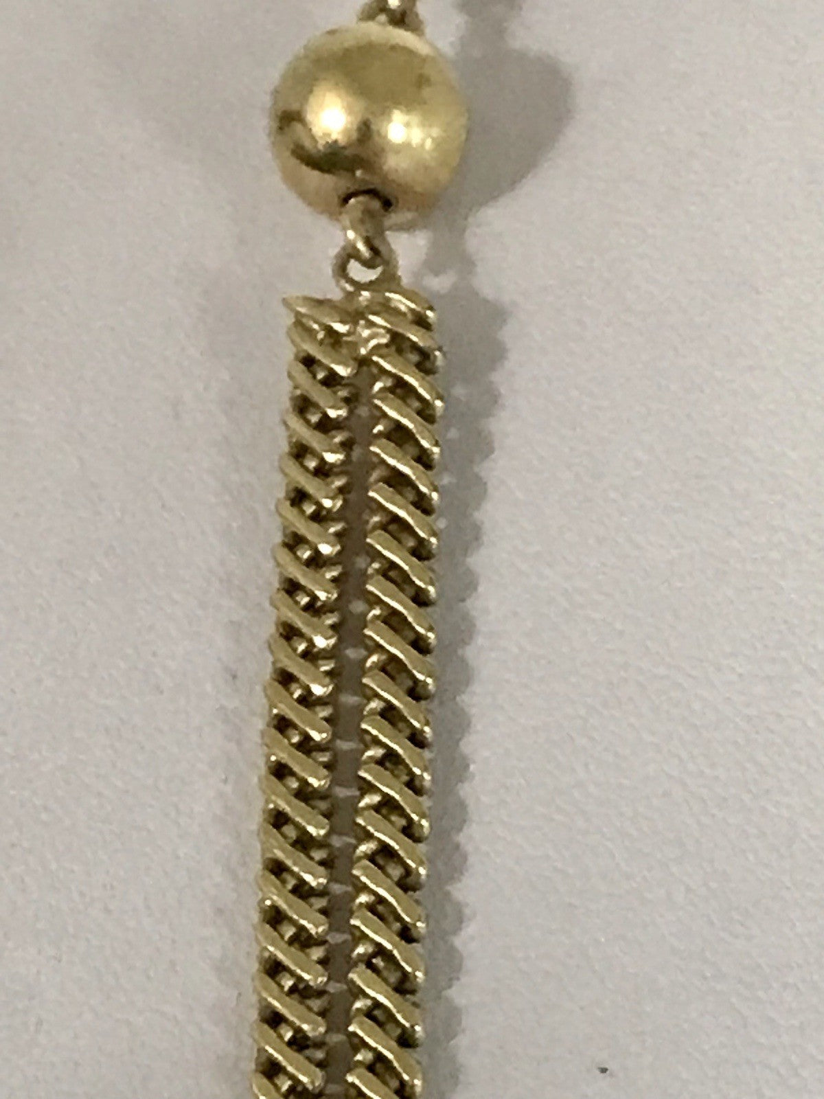 Vintage lange Halskette Amerik. Doublè gold Massiv Sehr SCHÖN Andreas Daub