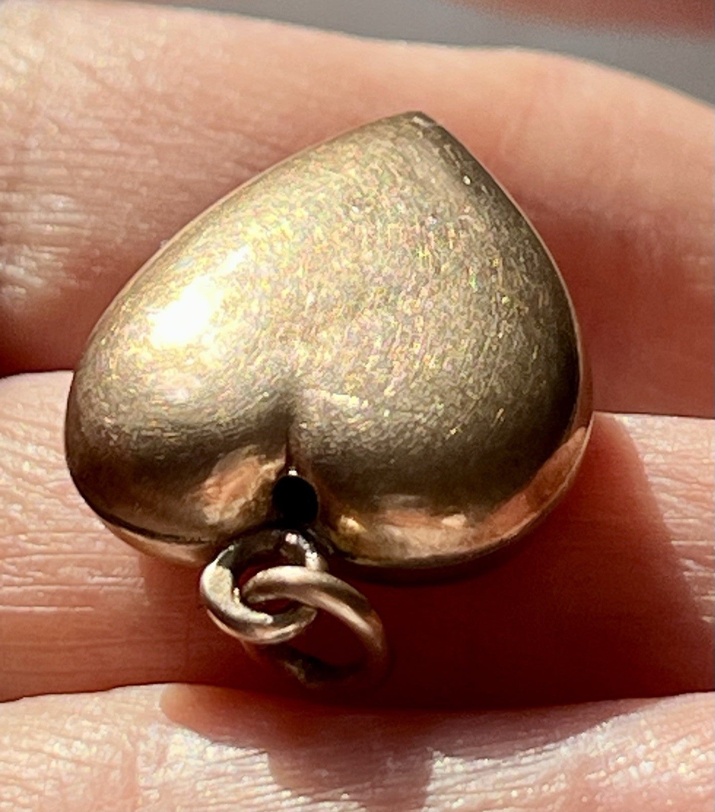 Antik Herz Kettenanhänger Anhänger Schaumgold? Walzgold? gold Doublè? Opale?