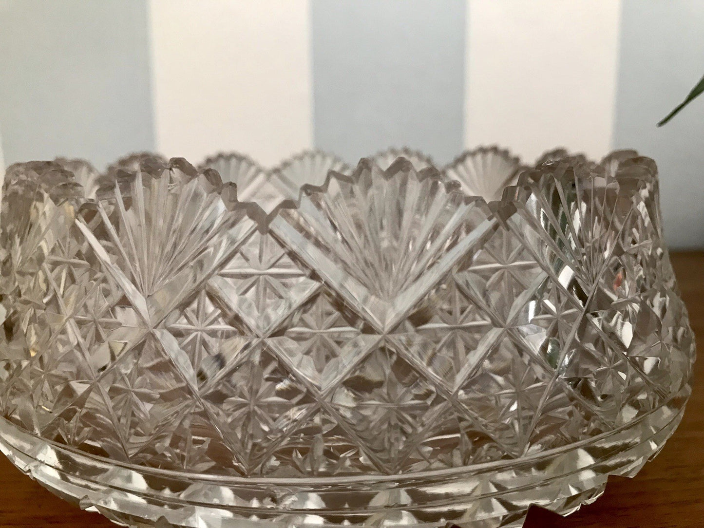 Antik Bleikristall Schale Glasschale Anbietschale Kristallglas Glas wundervoll!