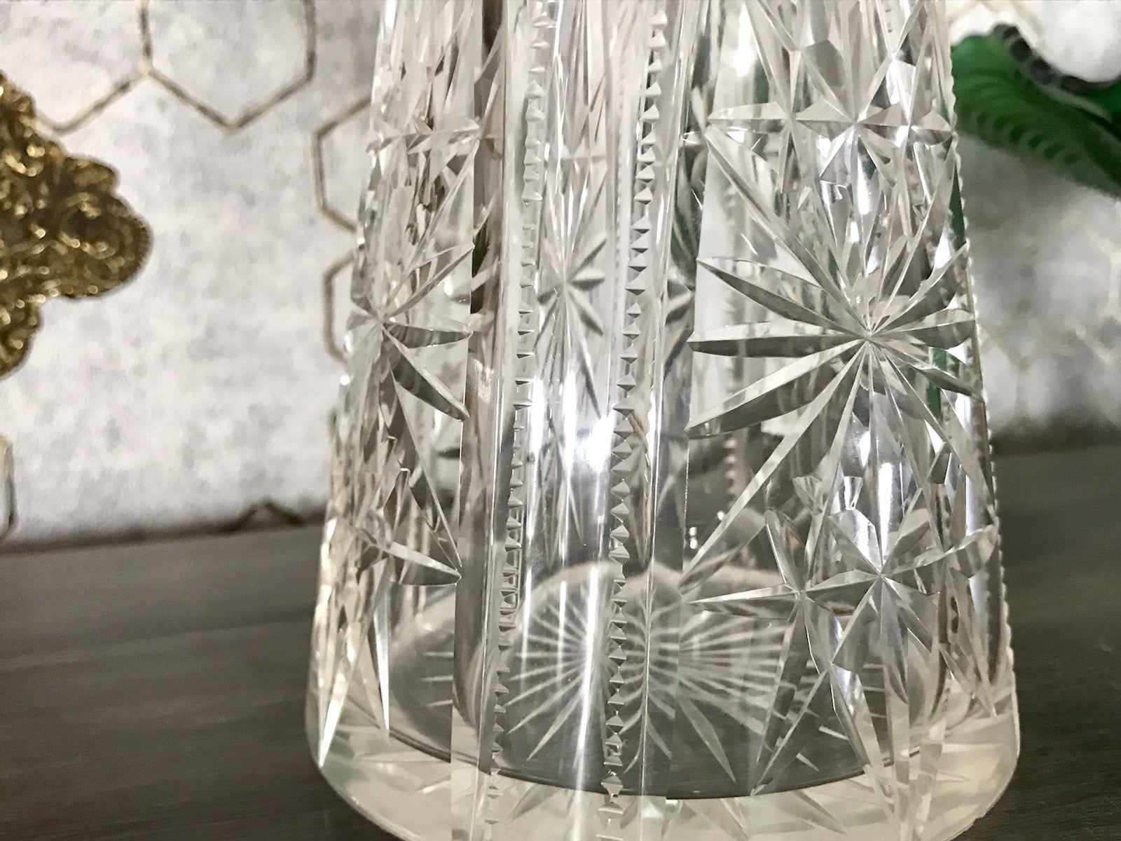 Antik Saint Louis? Glaskaraffe Karaffe Kristallglas wundervoll Bleikristall Edel