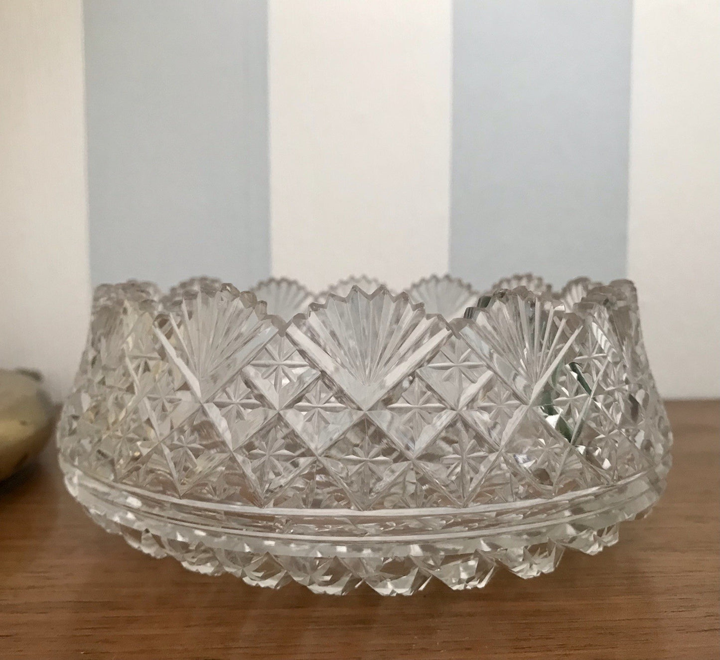 Antik Bleikristall Schale Glasschale Anbietschale Kristallglas Glas wundervoll!