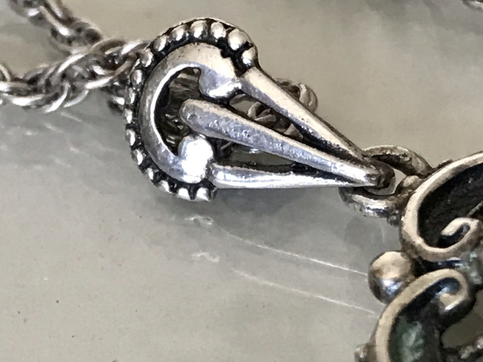 Antik ? Vintage Edel Halskette 925 Anhänger Kettenanhänger Silber 835 Rubin?