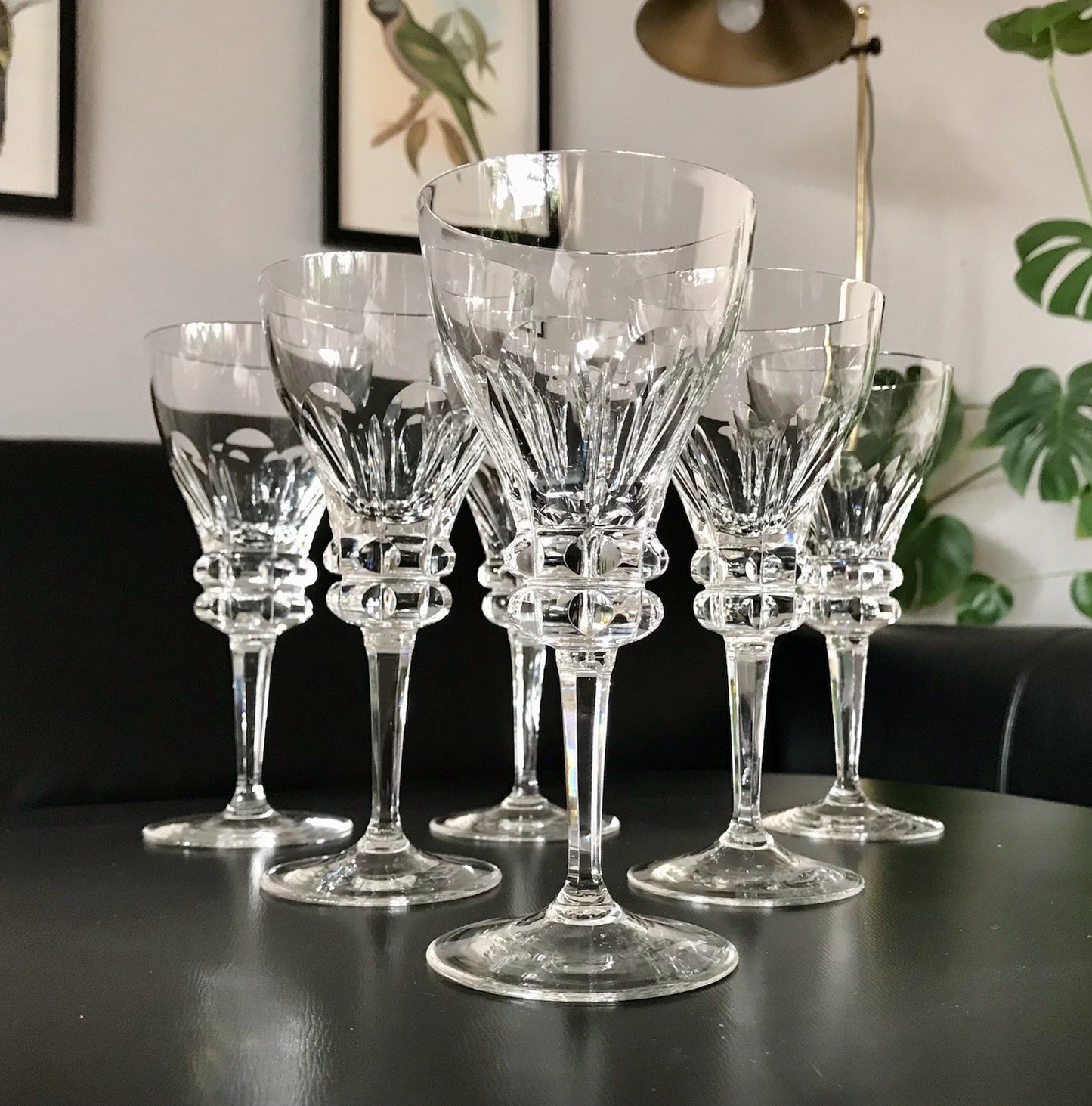 Vintage Set á 6St. & Set à5 St. EDEL Weingläser Gläser Kristallglas Bleikristall