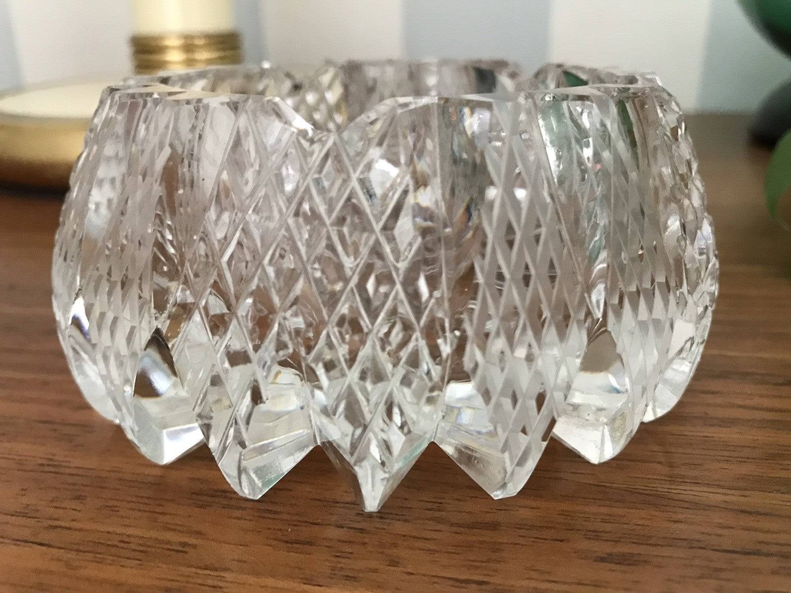 Alt antik? Aschenbecher Designer  Ascher Kristallglas EDEL Schliff Schnitt