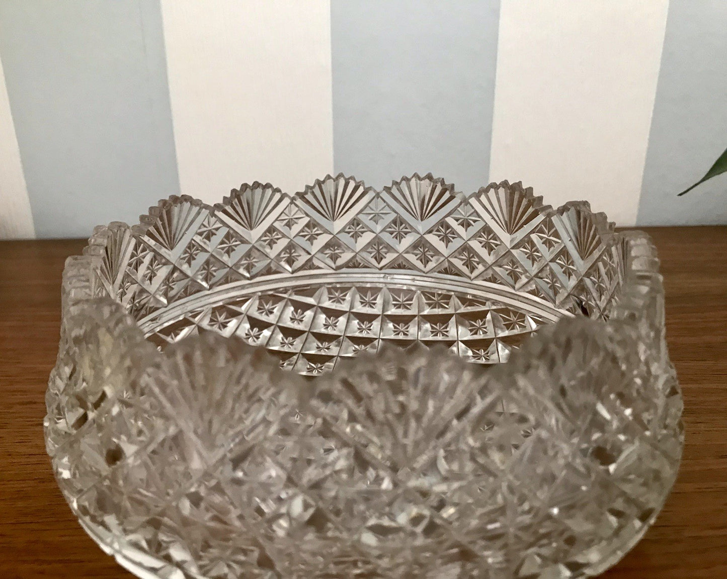 Antik Bleikristall Schale Glasschale Anbietschale Kristallglas Glas wundervoll!