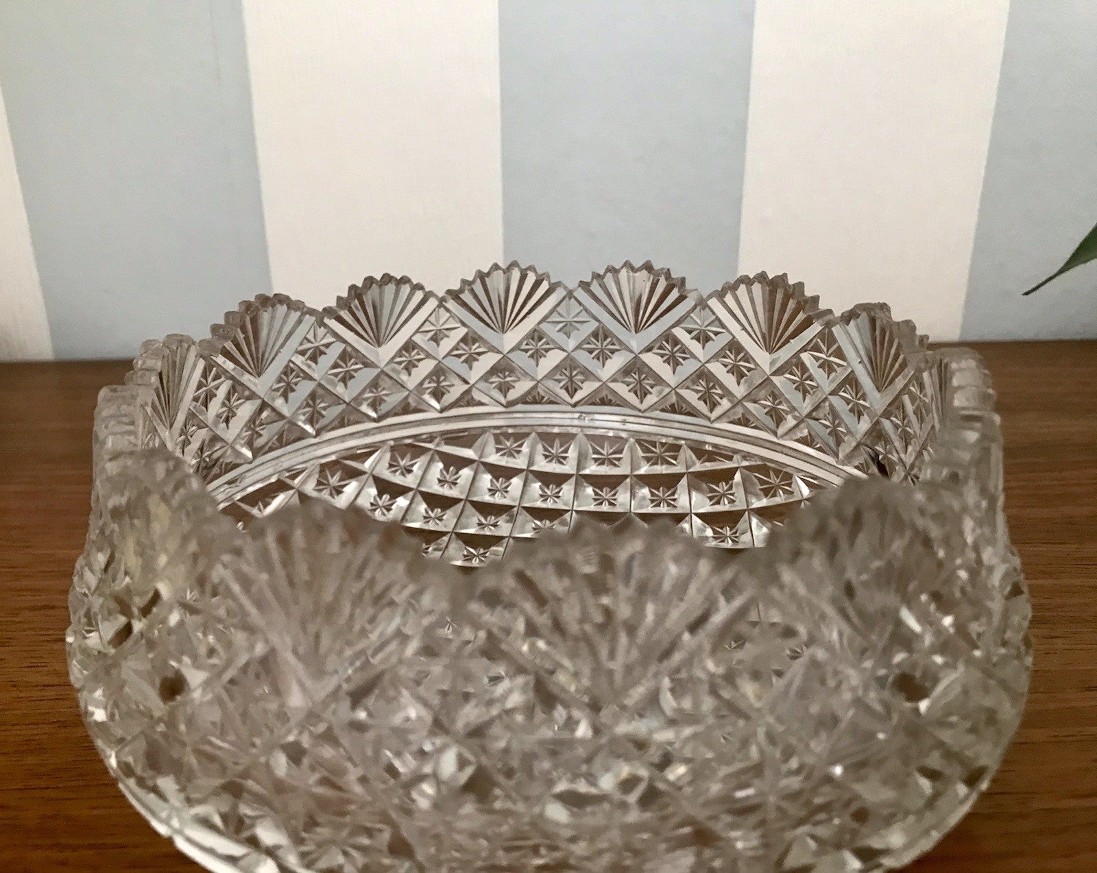 Antik Bleikristall Schale Glasschale Anbietschale Kristallglas Glas wundervoll!