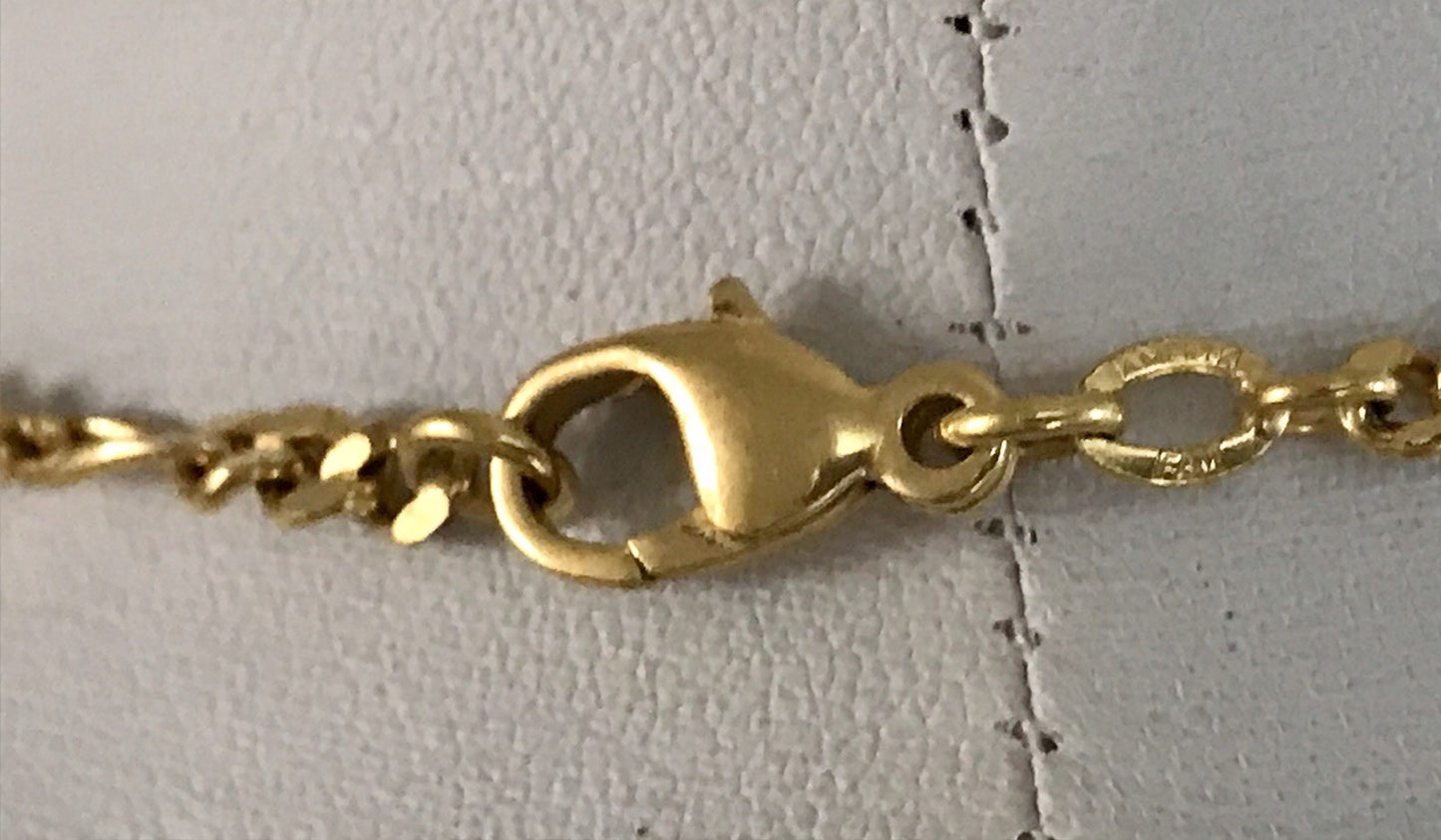 Vintage Halskette Amerik. Doublè gold SCHÖN Unisex