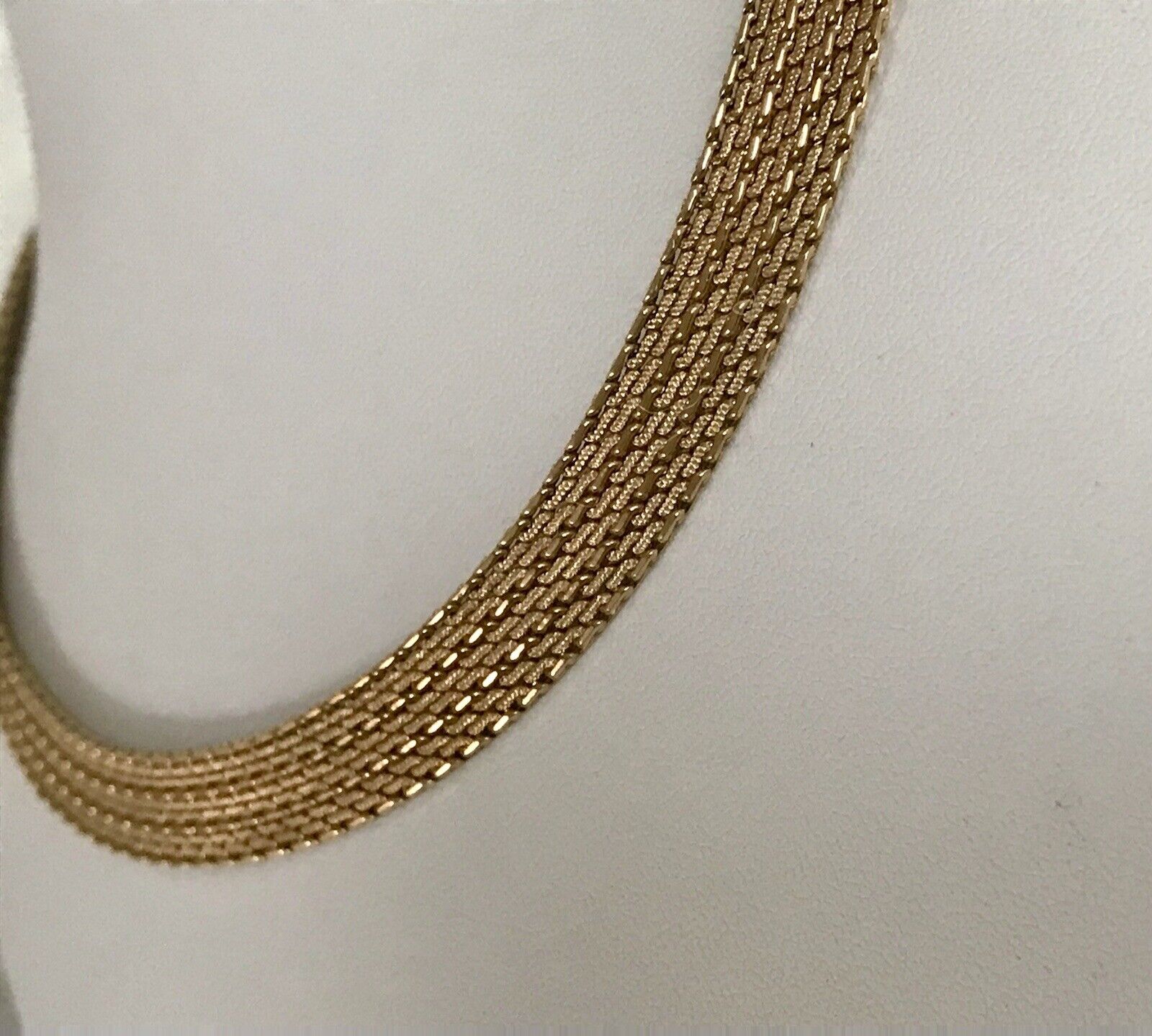Vintage 60er MP Collier Halskette Amerik. Doublè gold Choker Statement SCHÖN