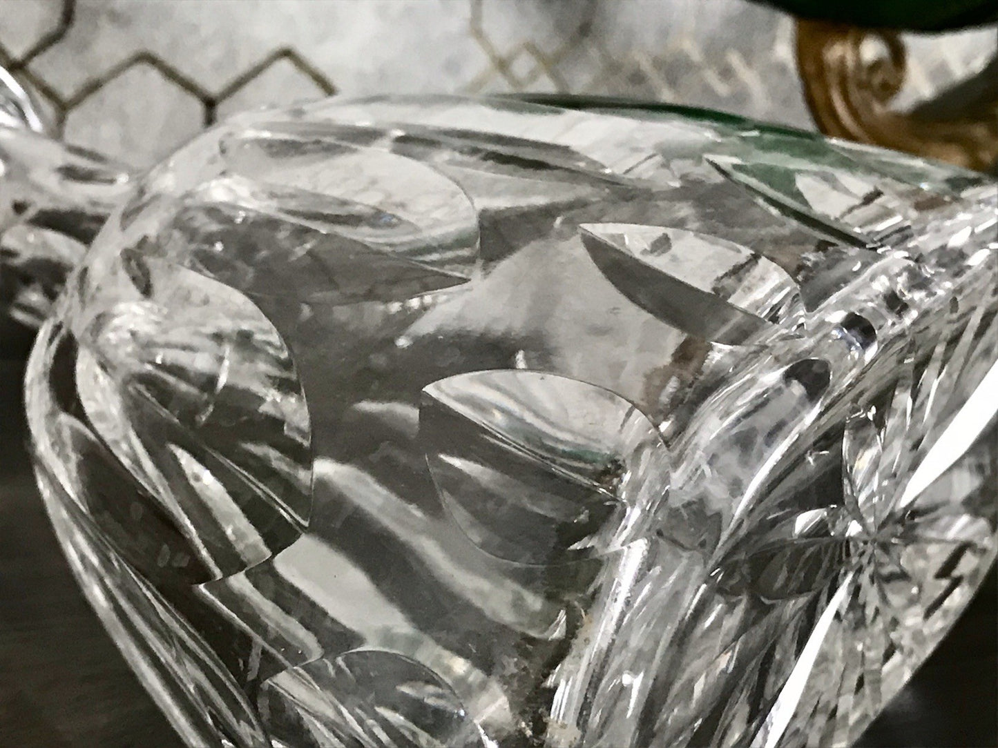 Antik ? Art Déco Kristallglas Bleikristall Design Karaffe EDEL ovoid