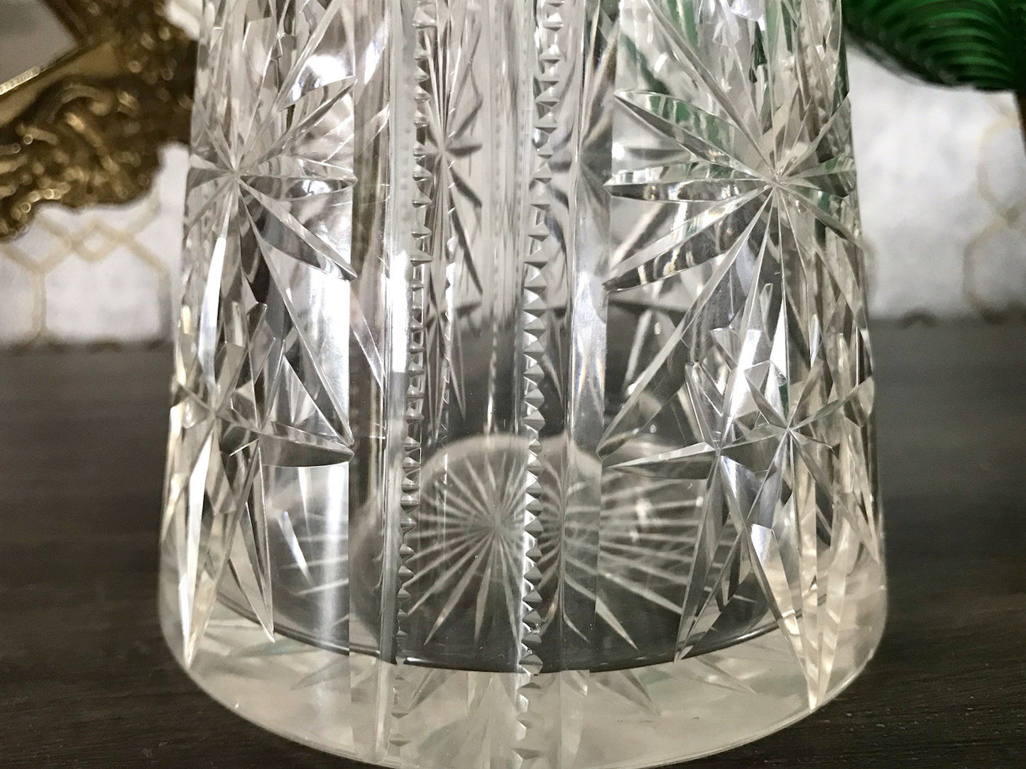 Antik Saint Louis? Glaskaraffe Karaffe Kristallglas wundervoll Bleikristall Edel